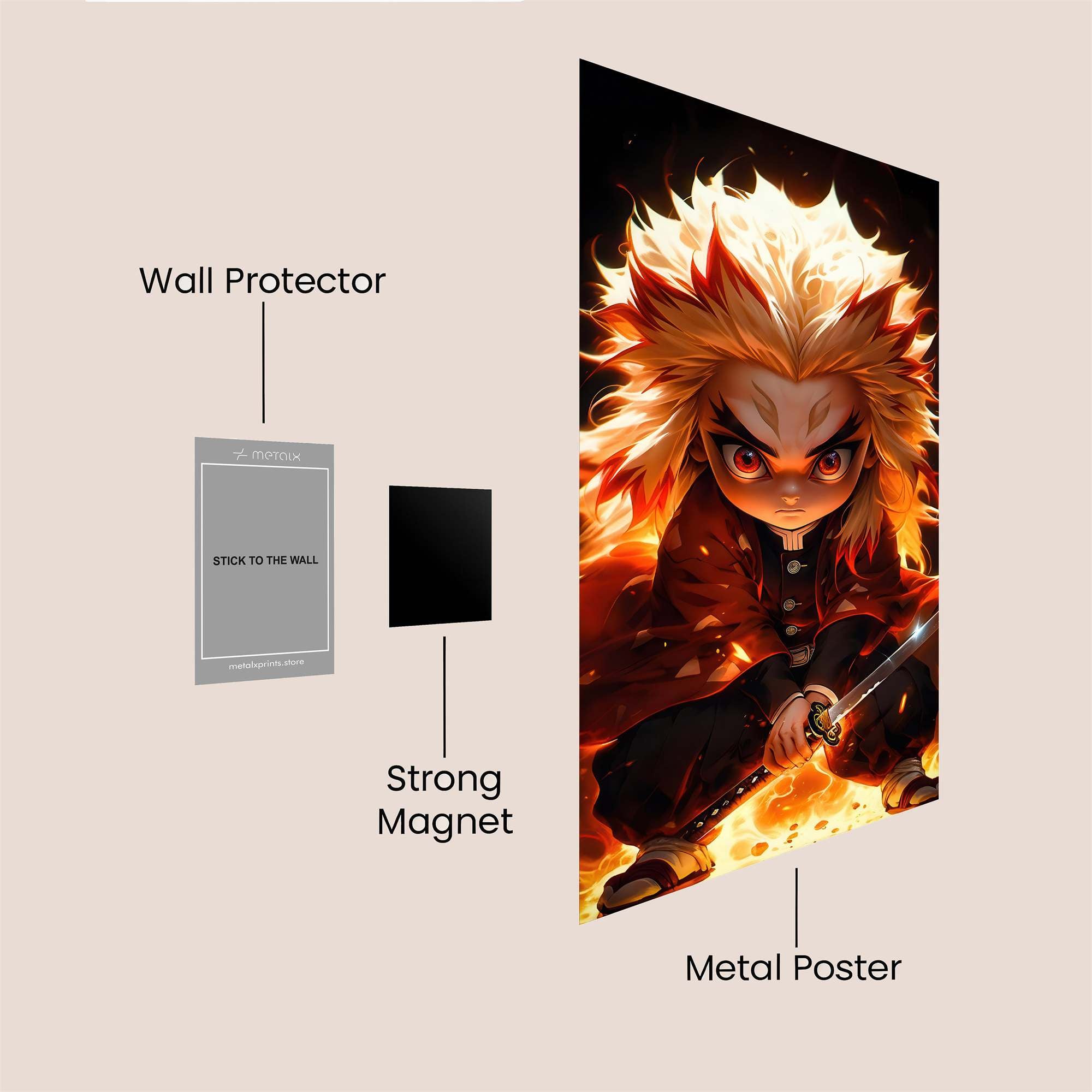 Rengoku Fierce Safe Wall Magnetic / M