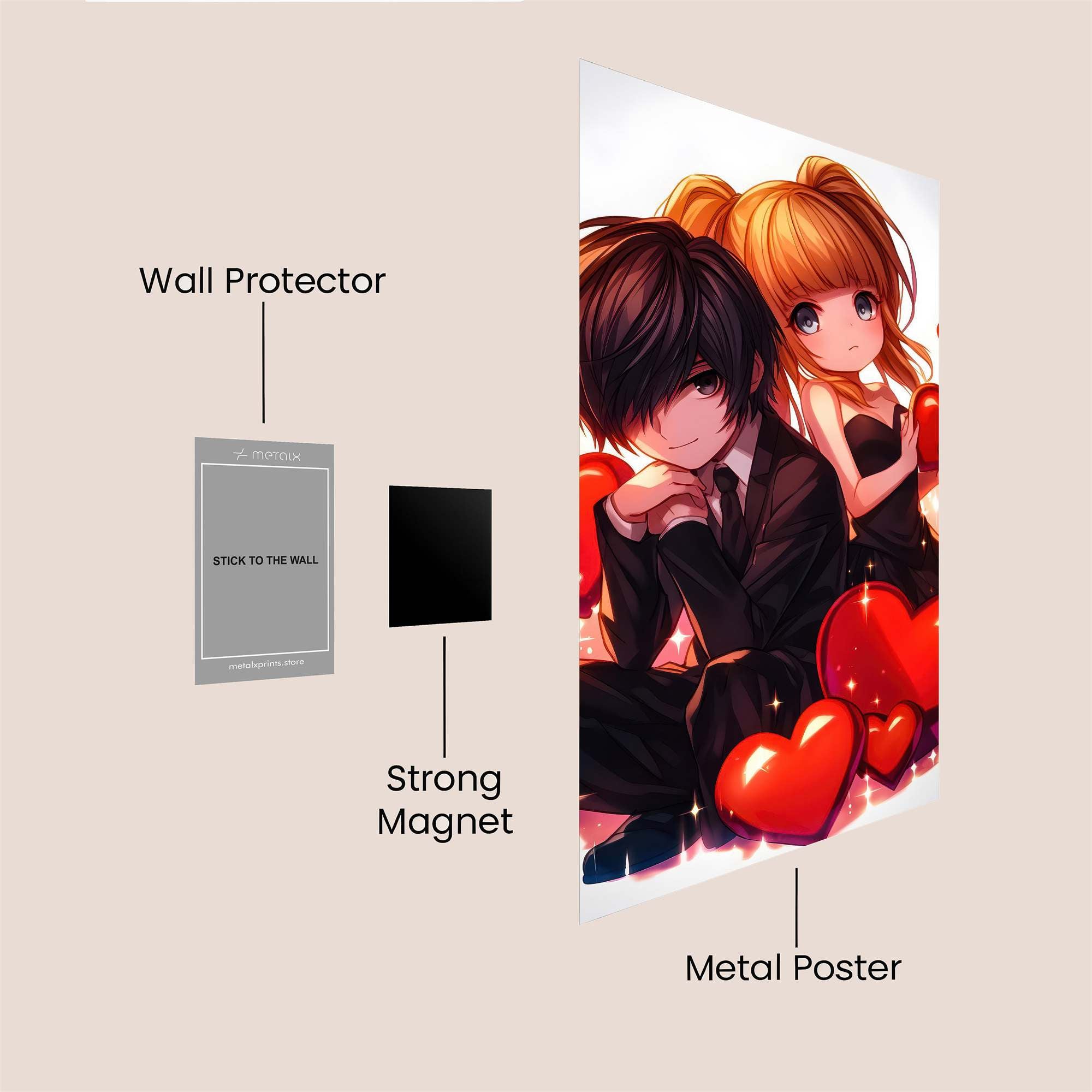 Love Embrace Safe Wall Magnetic / M