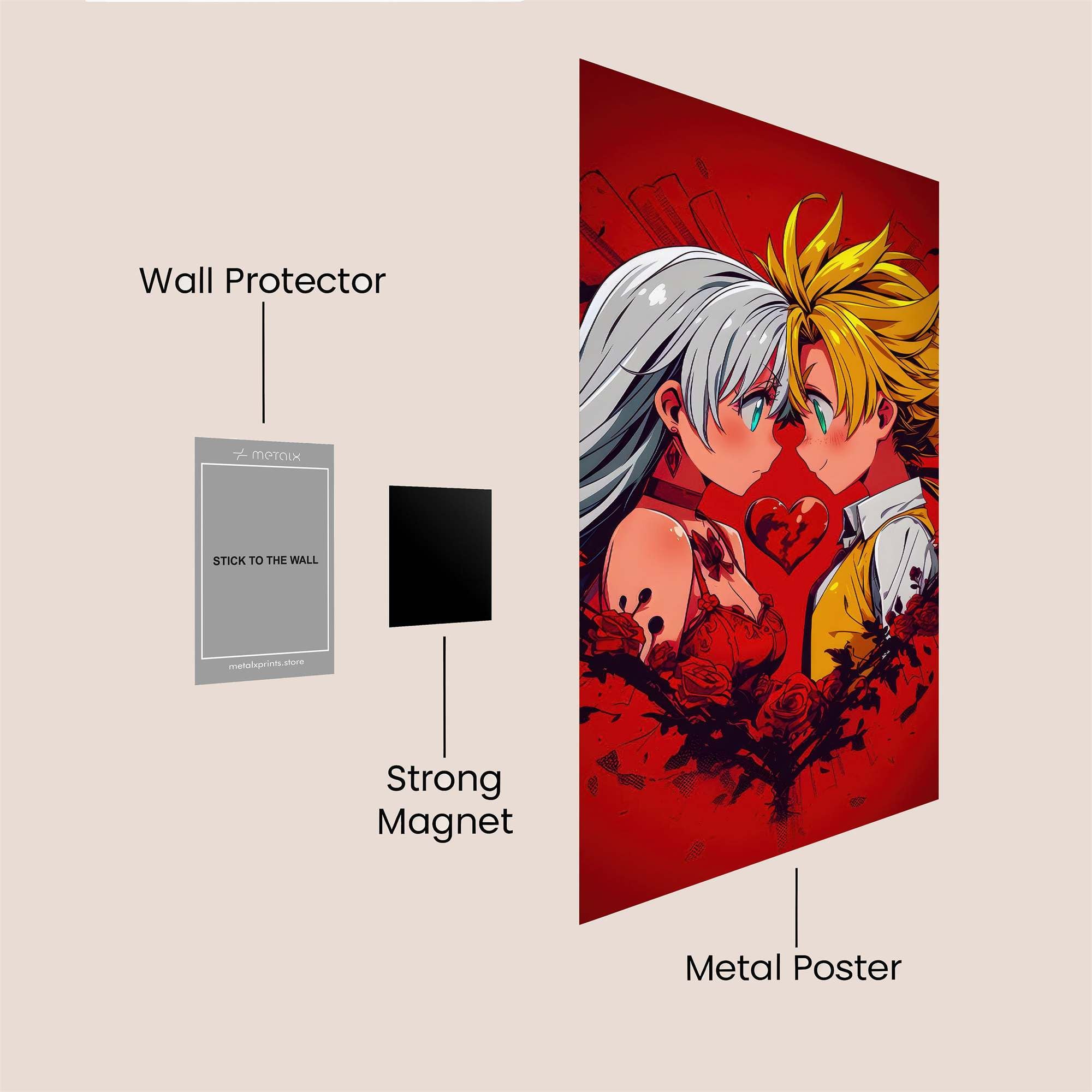 Anime Passion Safe Wall Magnetic / M