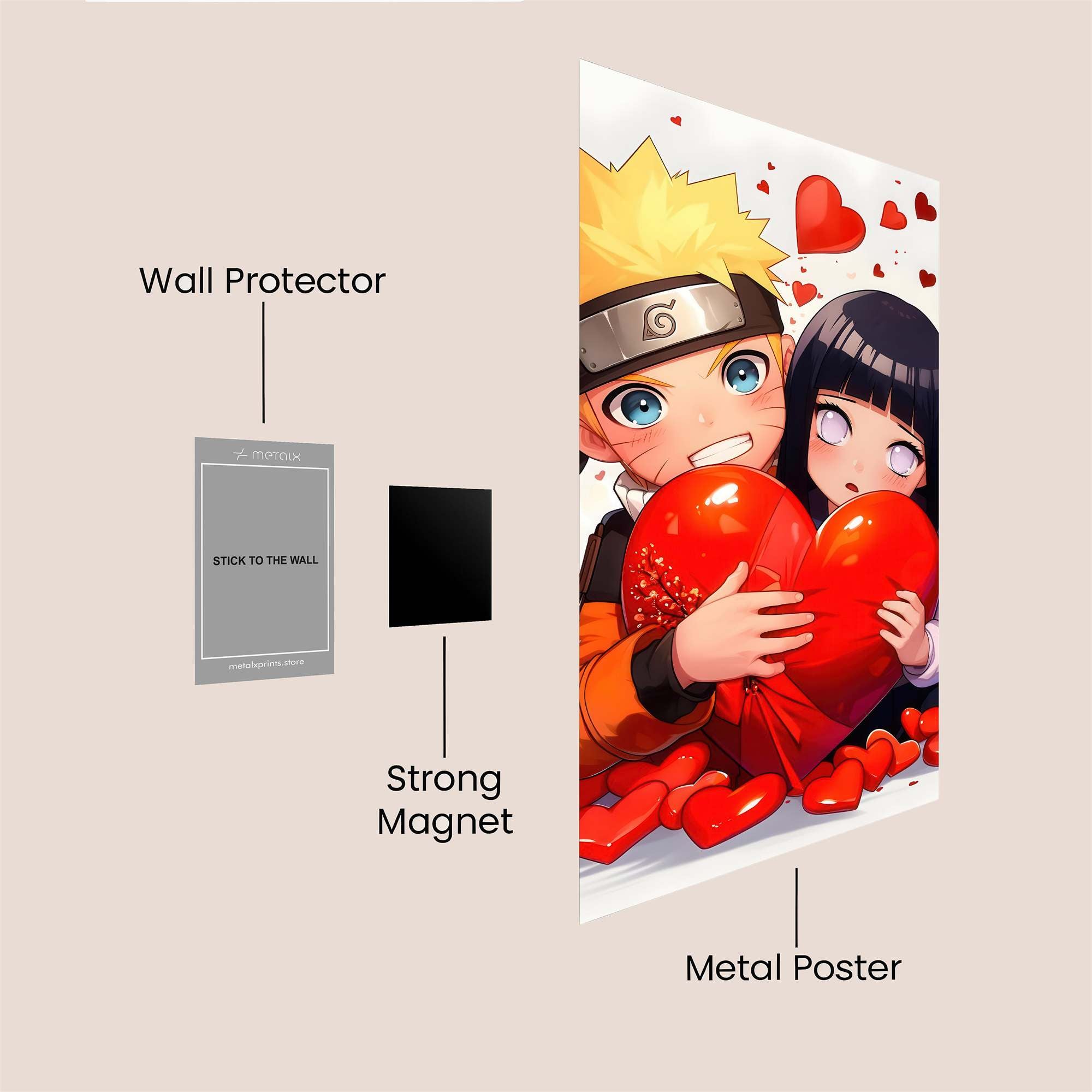 Naruto Love Safe Wall Magnetic / M