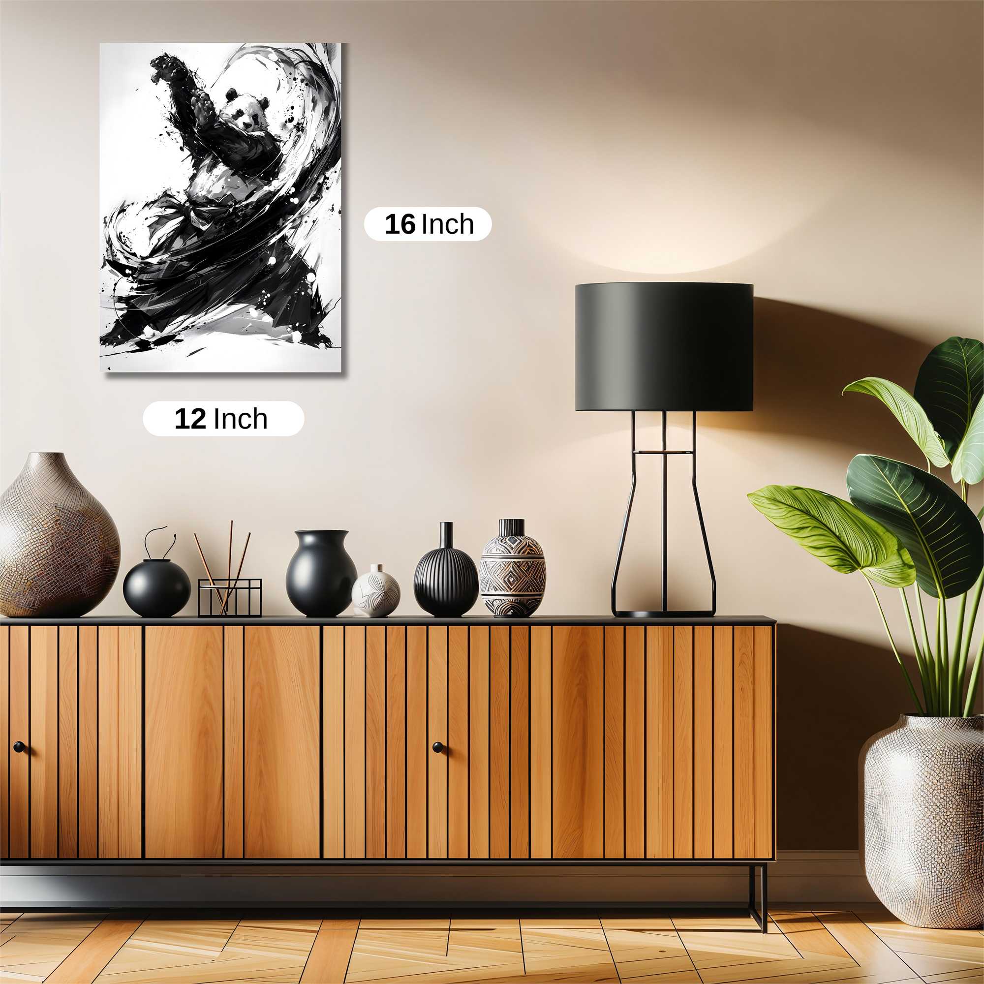 Panda Warrior Safe Wall Magnetic / M