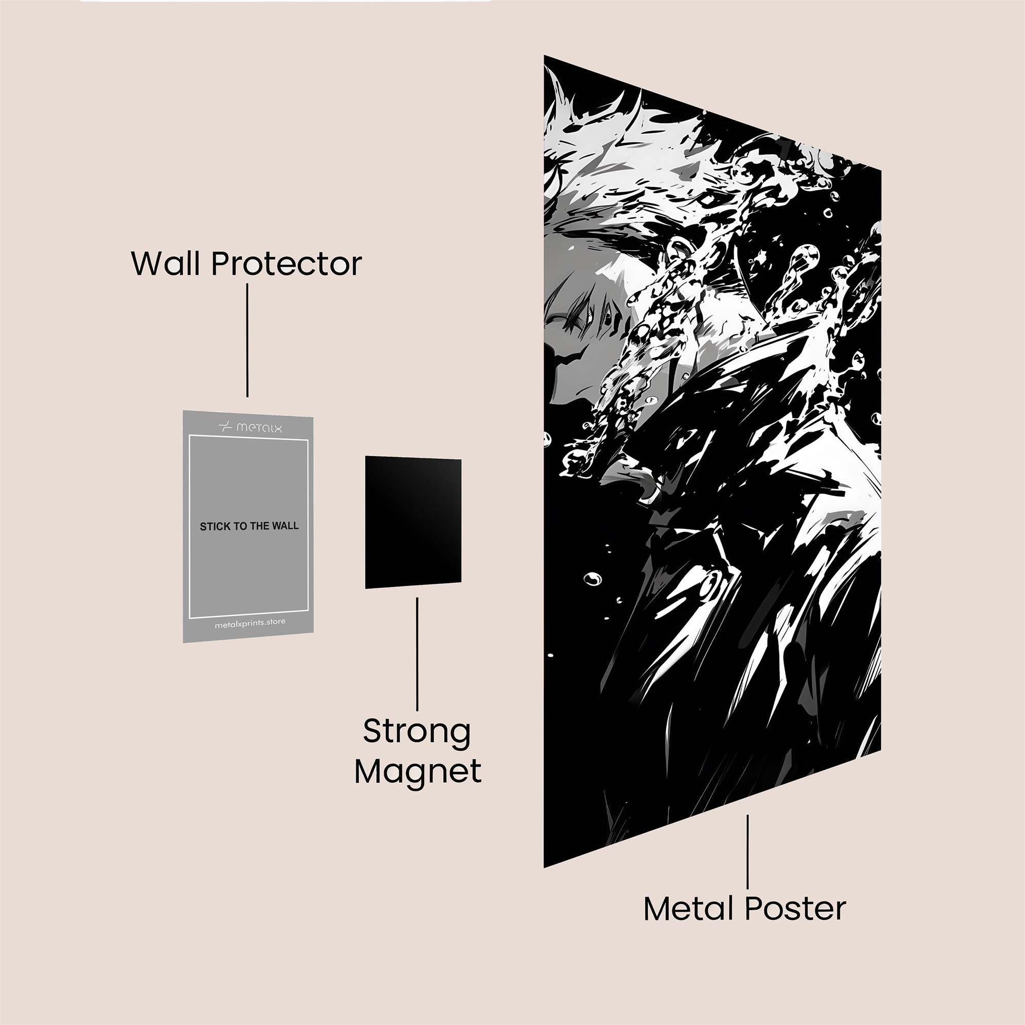 Sukuna Emerges Safe Wall Magnetic / M