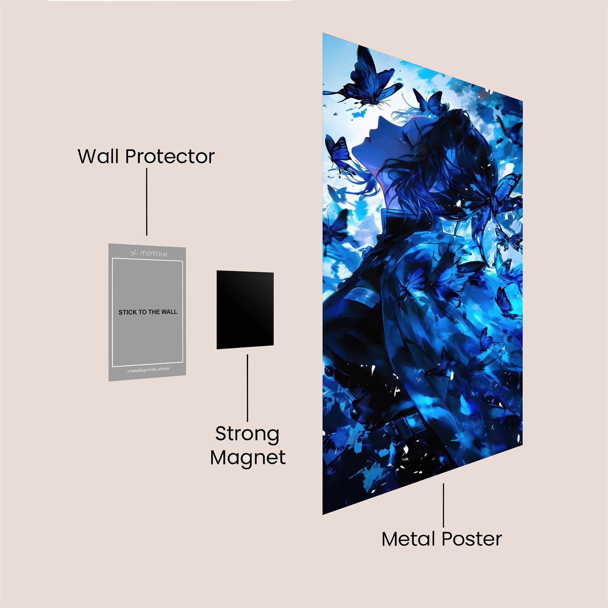 Butterfly Enigma Safe Wall Magnetic / M