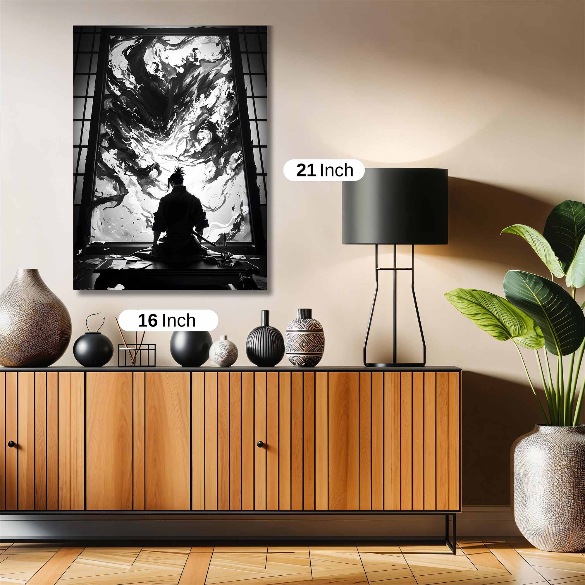 Samurai Contemplation Safe Wall Magnetic / M