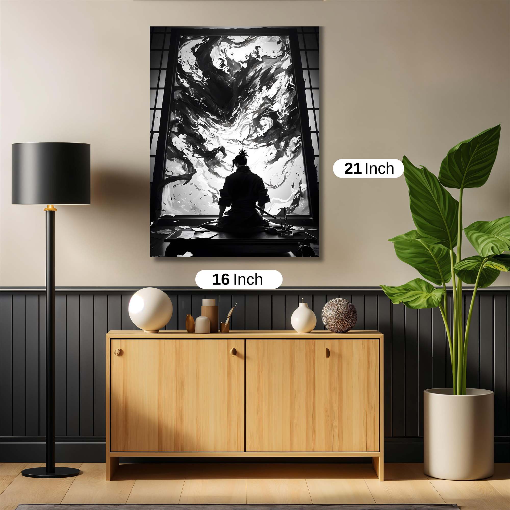 Samurai Contemplation Safe Wall Magnetic / M