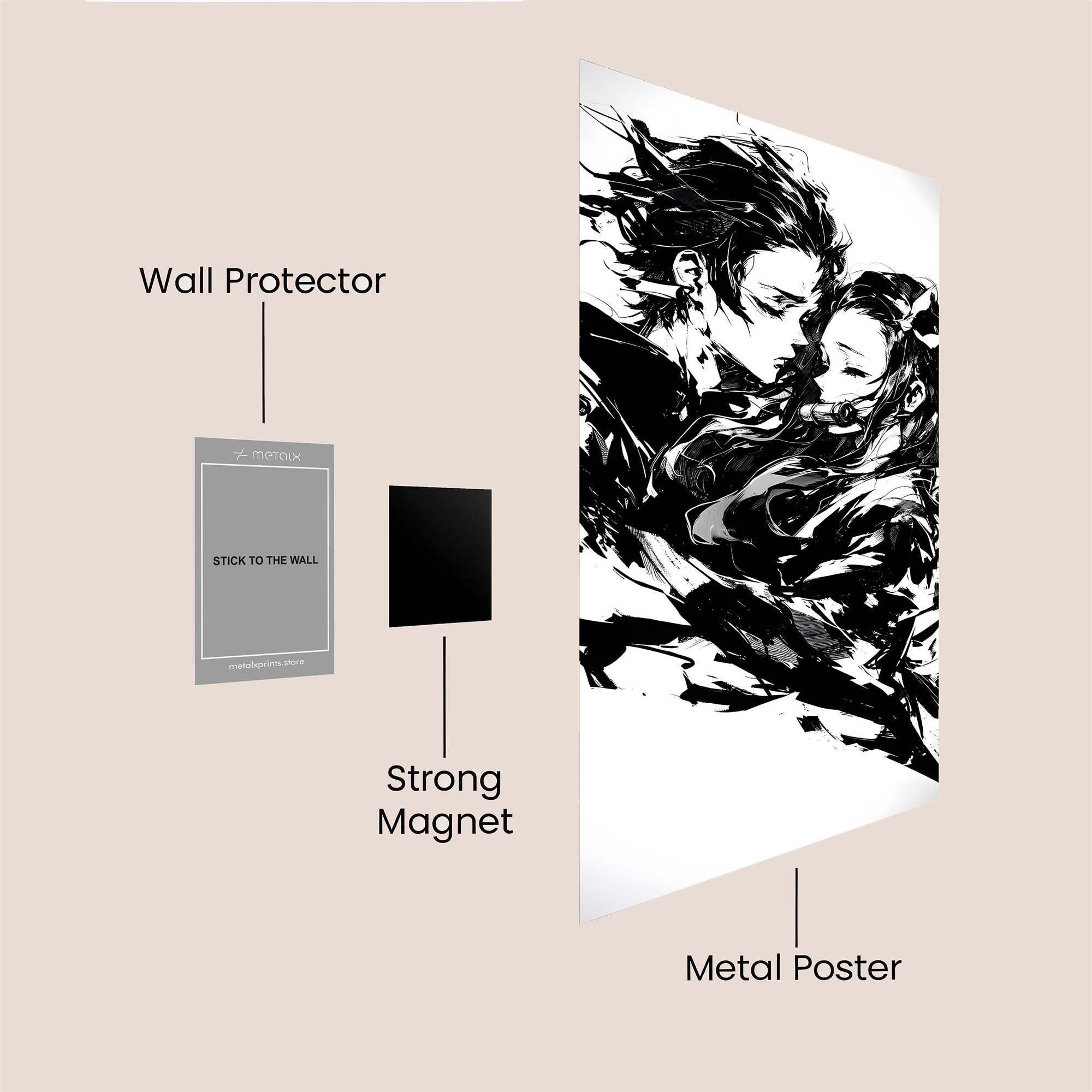 Gothic Embrace Safe Wall Magnetic / M