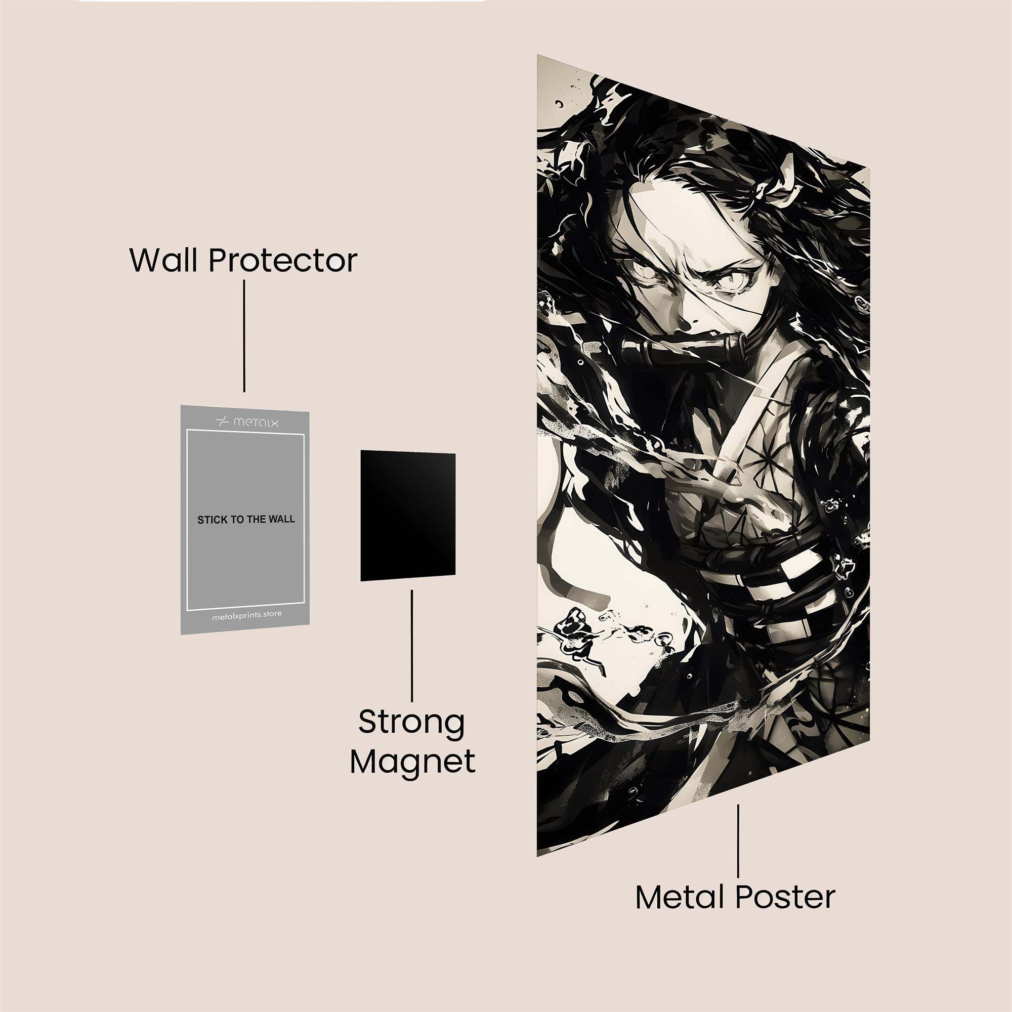 Mitsuri Fierce Safe Wall Magnetic / M