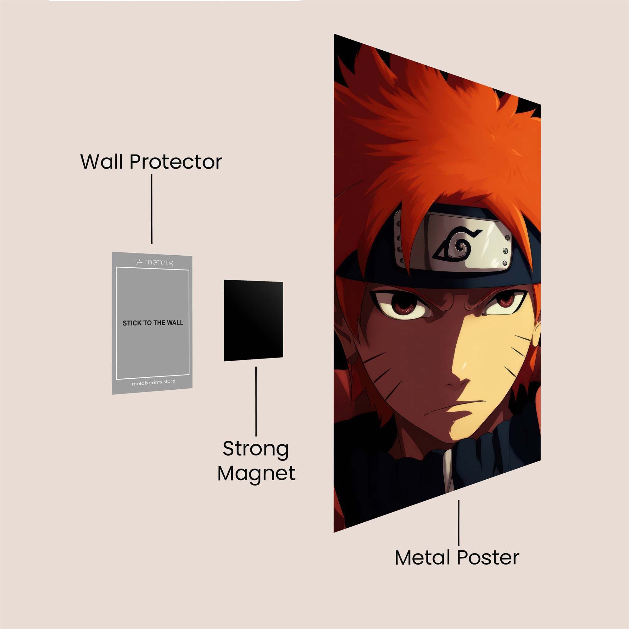 Naruto Fierce Safe Wall Magnetic / M