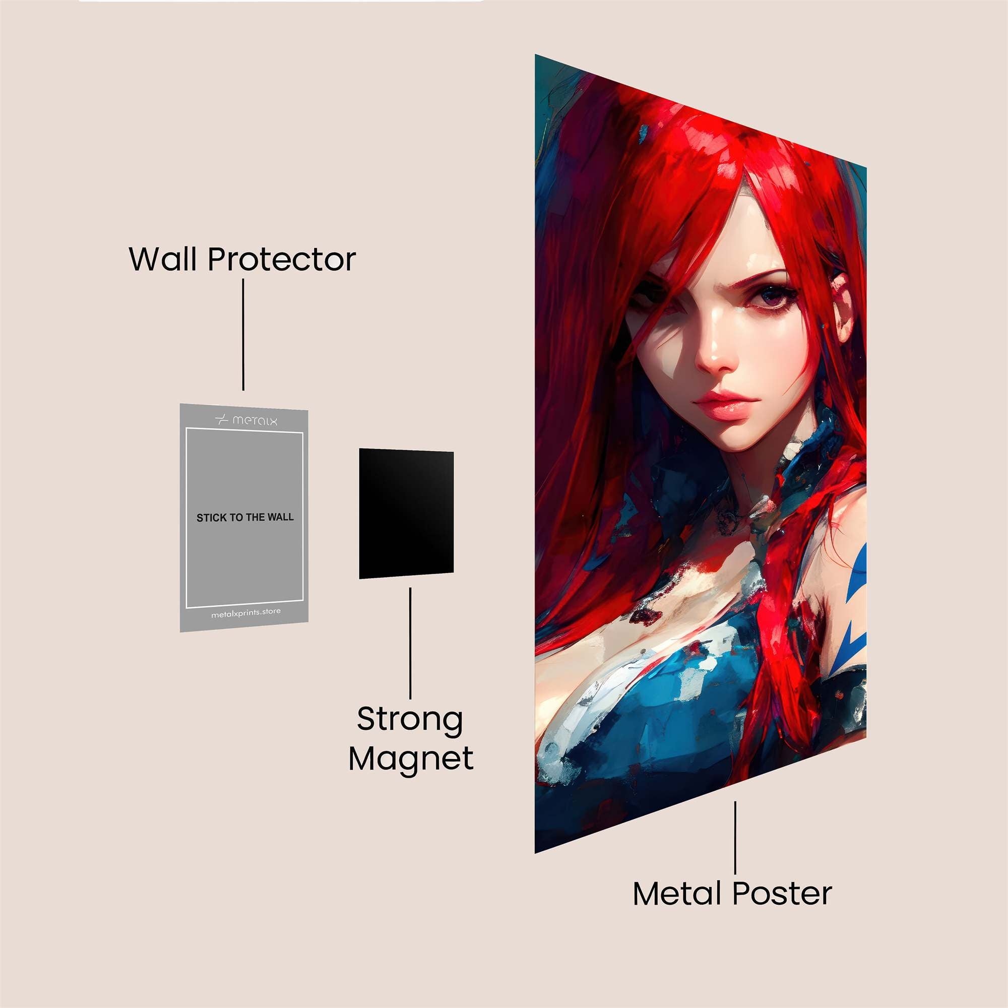 Erza Enigmatic Safe Wall Magnetic / M