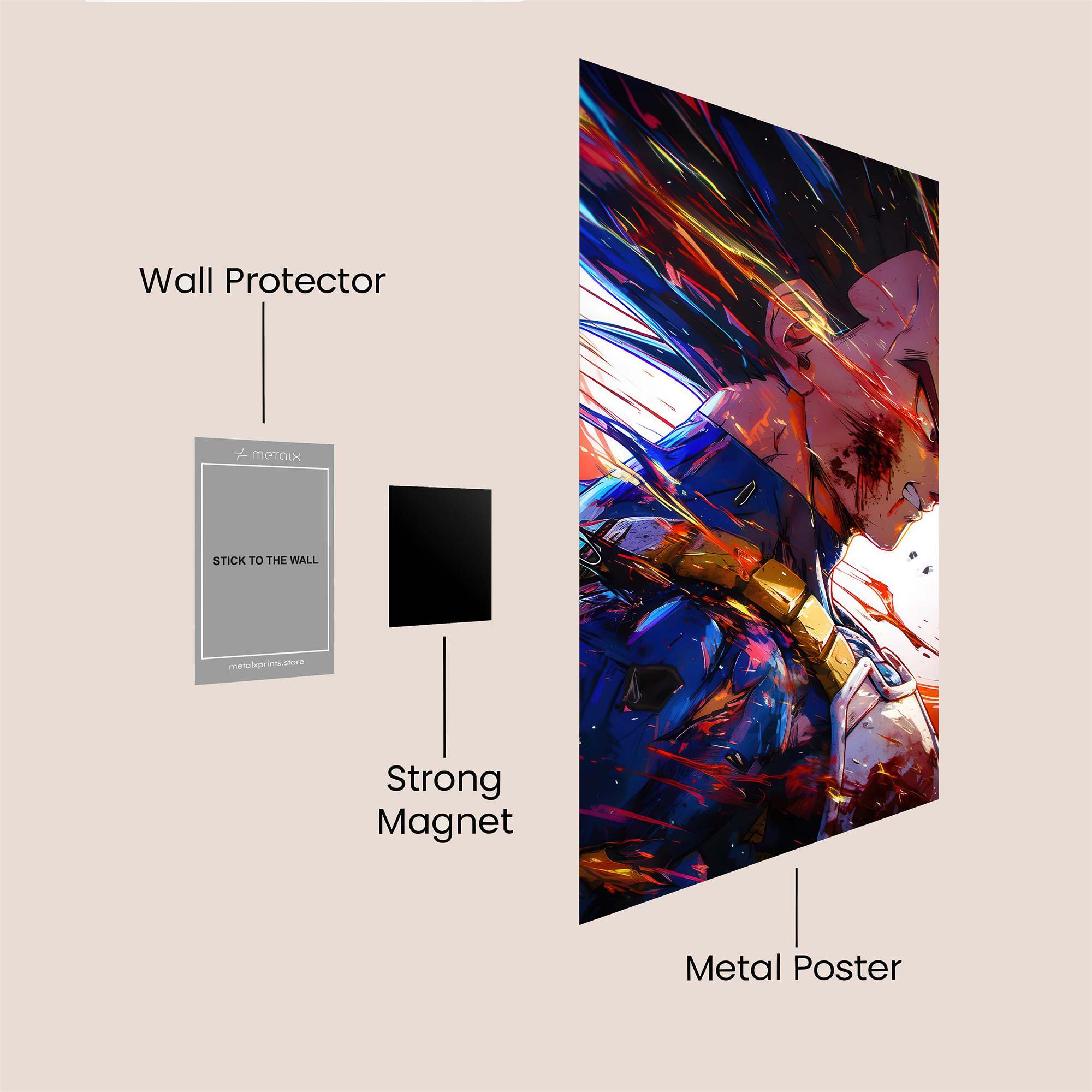 Vegeta Valor Safe Wall Magnetic / M