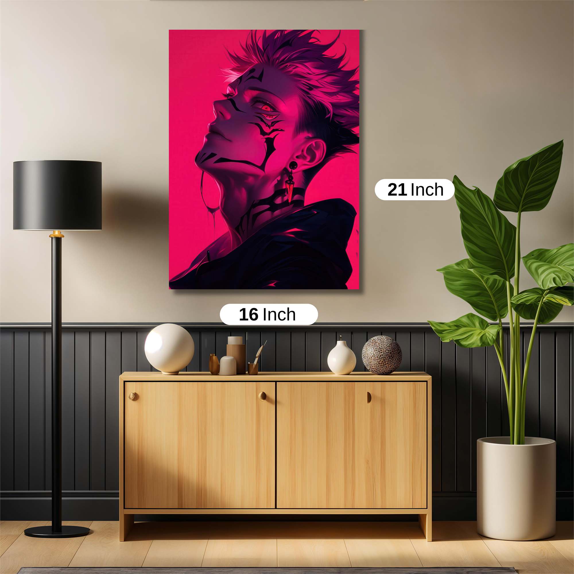 Sukuna Sinister Safe Wall Magnetic / M