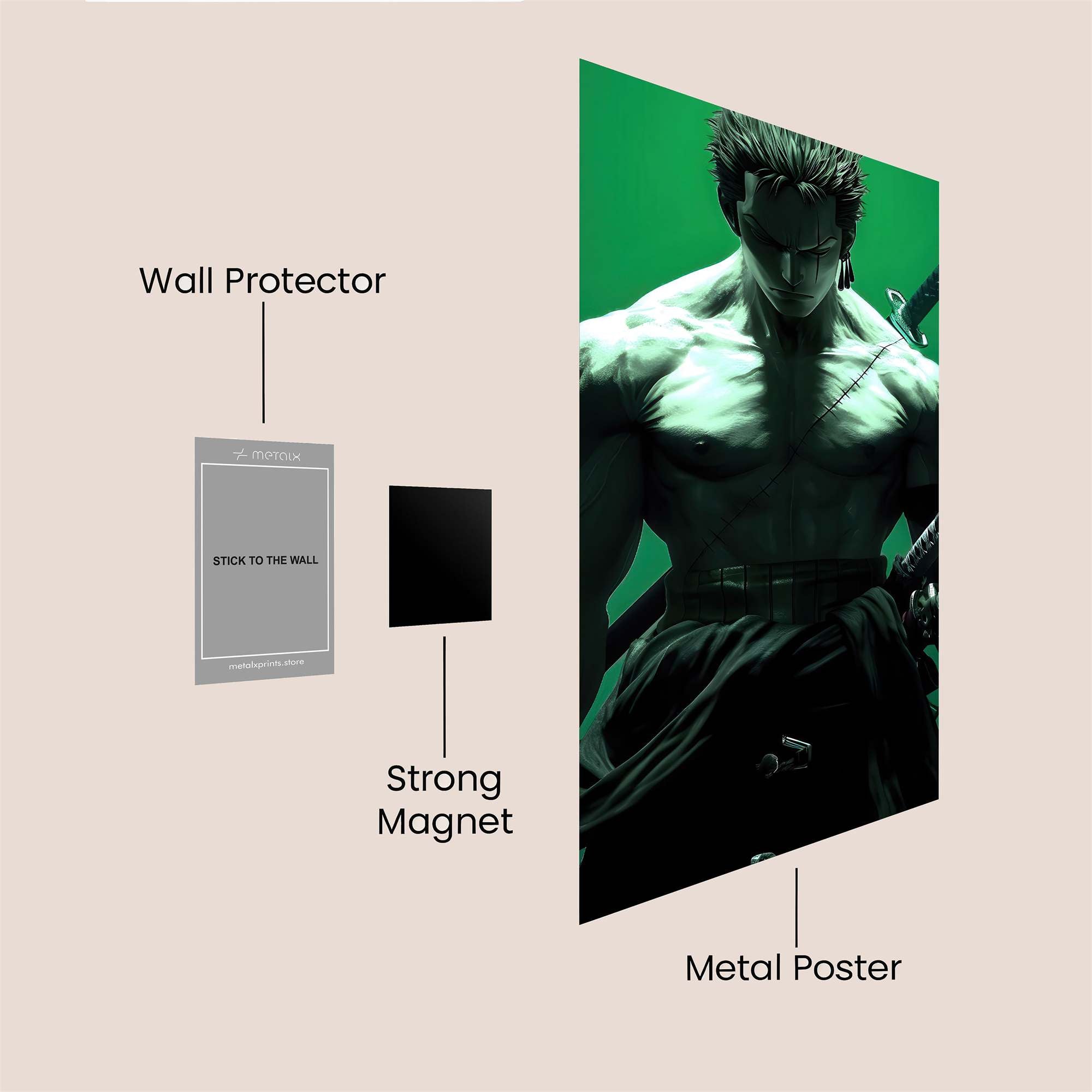 Roronoa Resolute Safe Wall Magnetic / M
