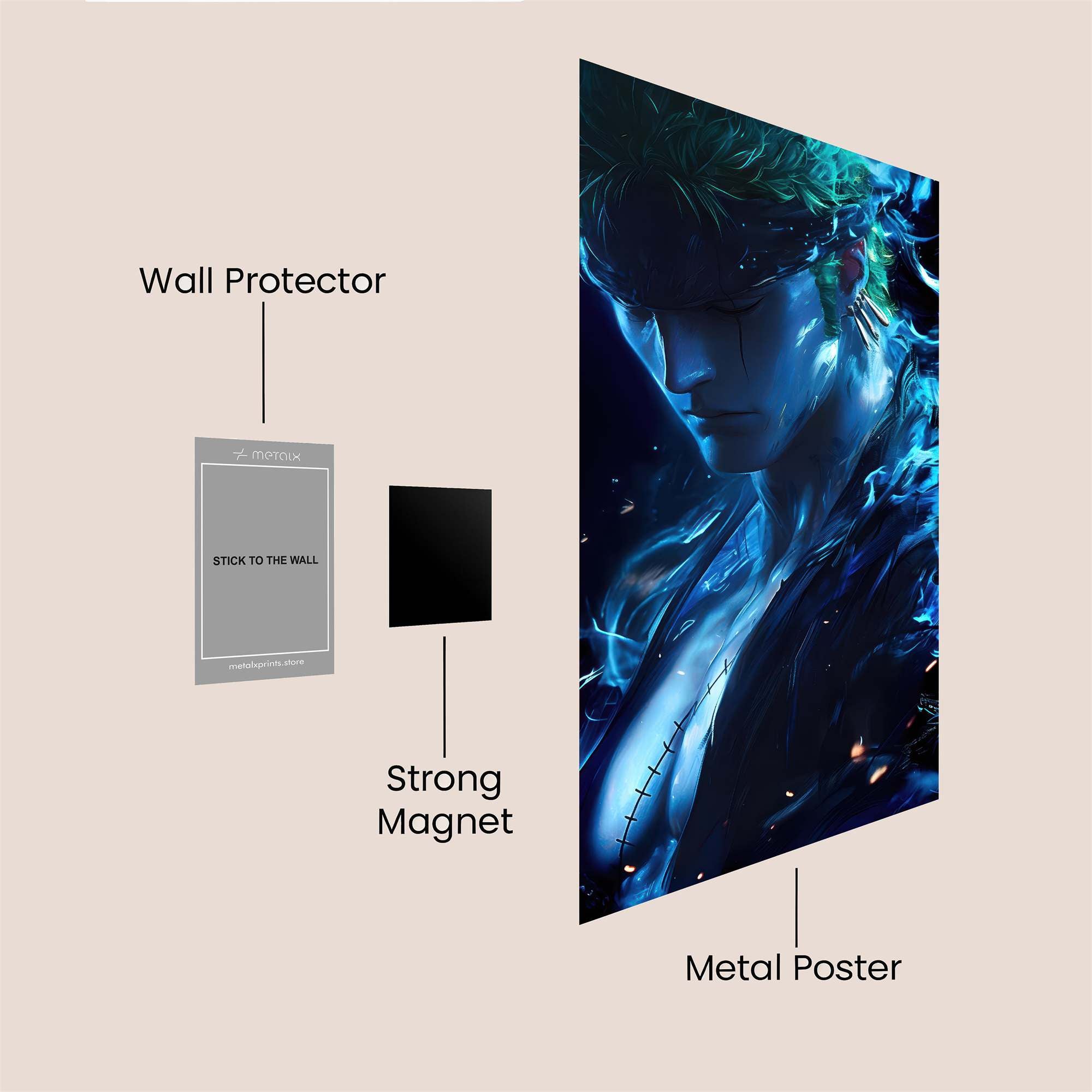 Zoro Ethereal Safe Wall Magnetic / M