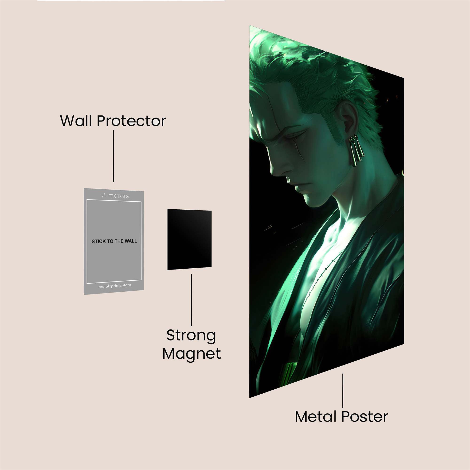 Zoro Enigmatic Safe Wall Magnetic / M