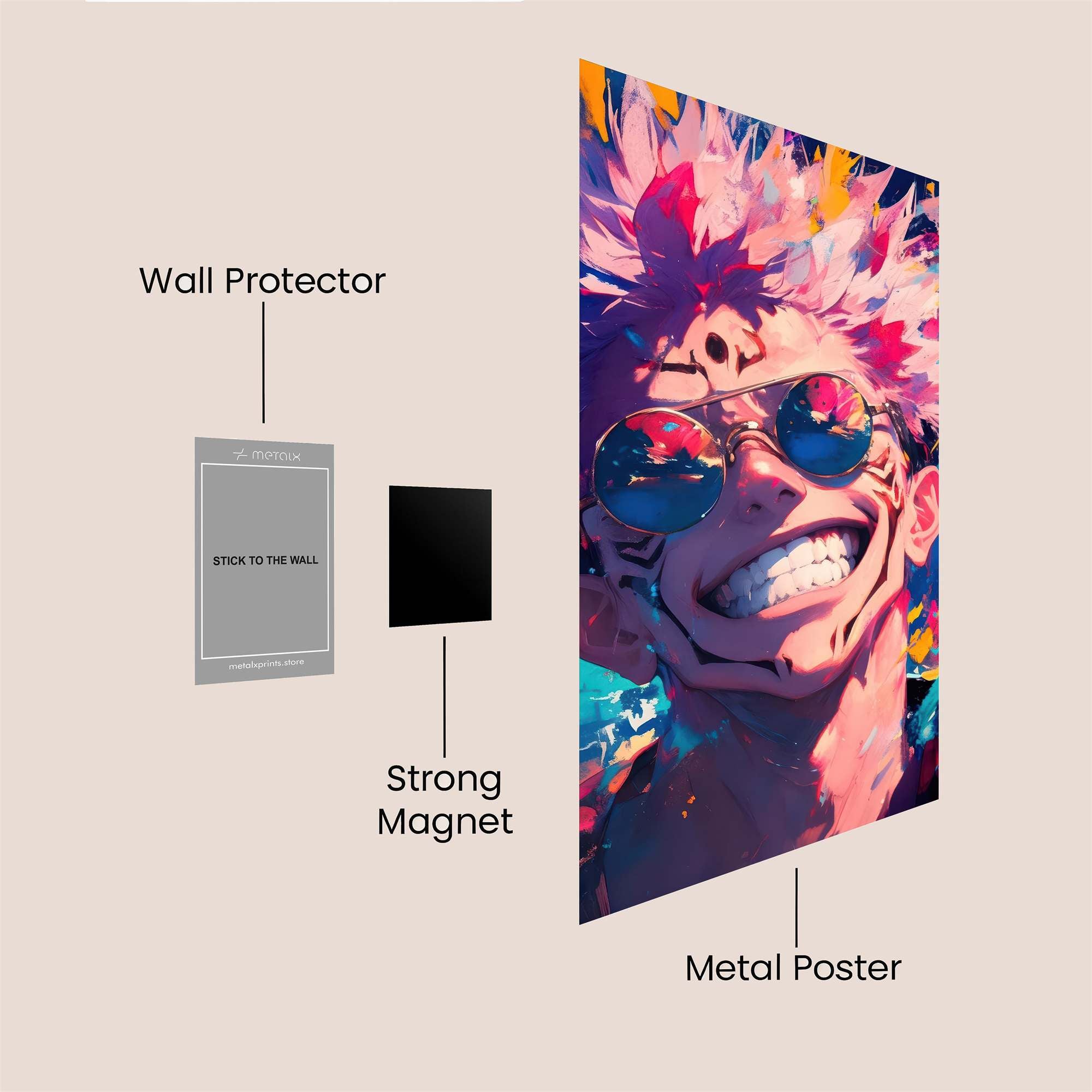 Sukuna Vibrant Safe Wall Magnetic / M