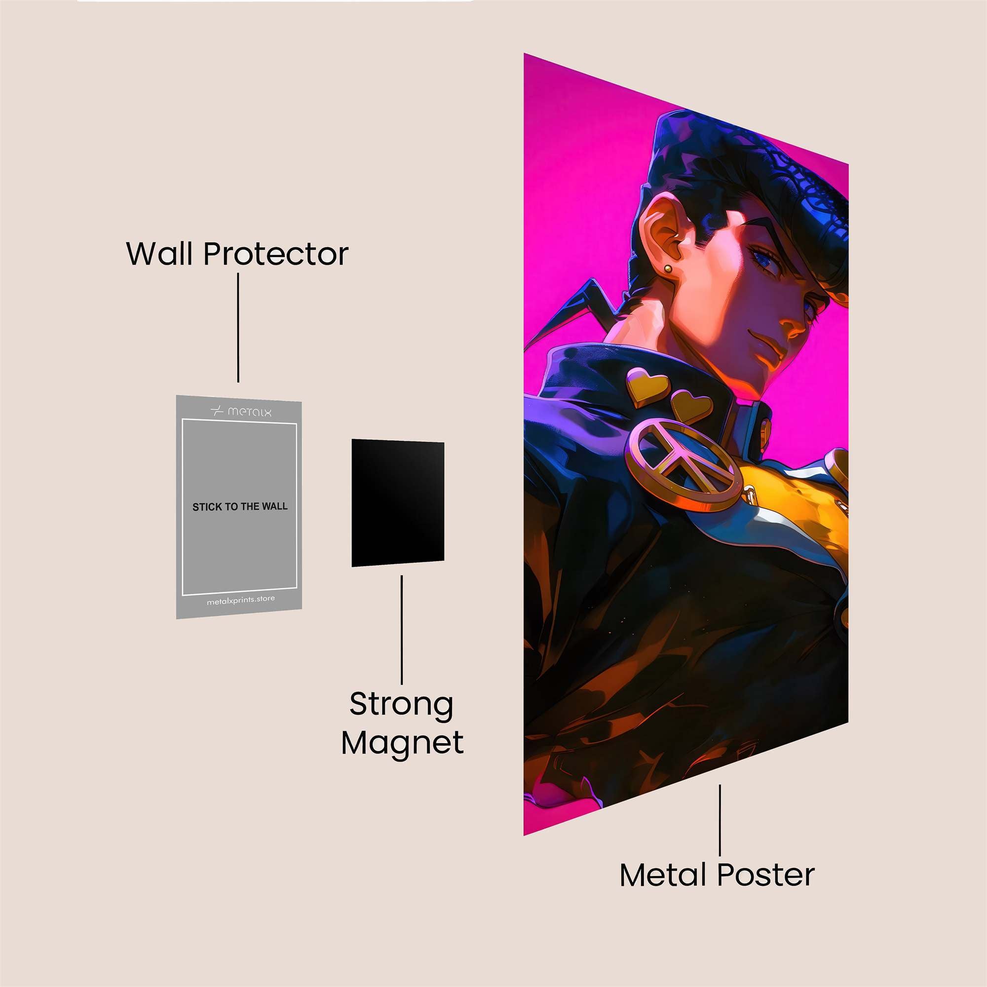 Jotaro Radiant Safe Wall Magnetic / M