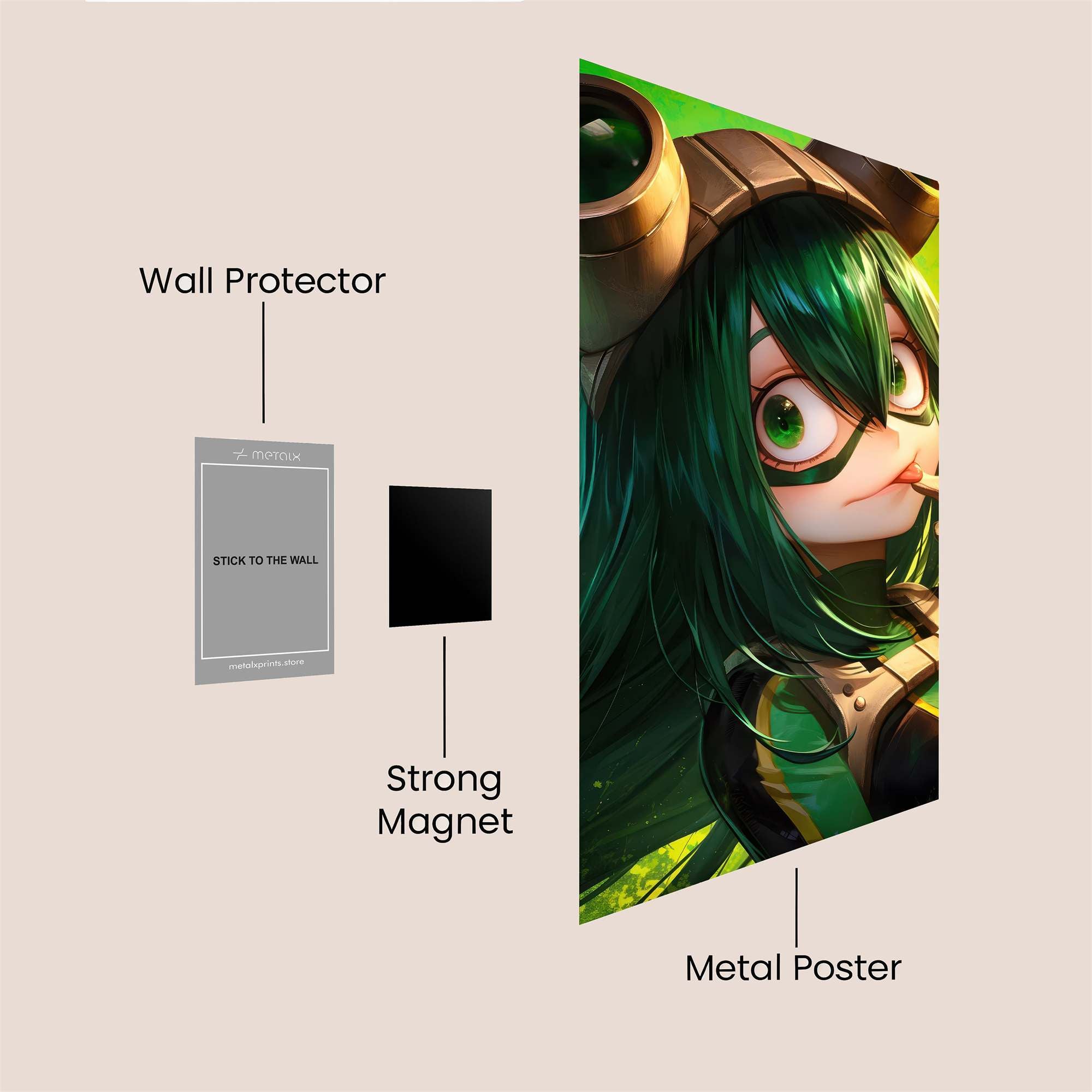 Tsuyu Pensive Safe Wall Magnetic / M