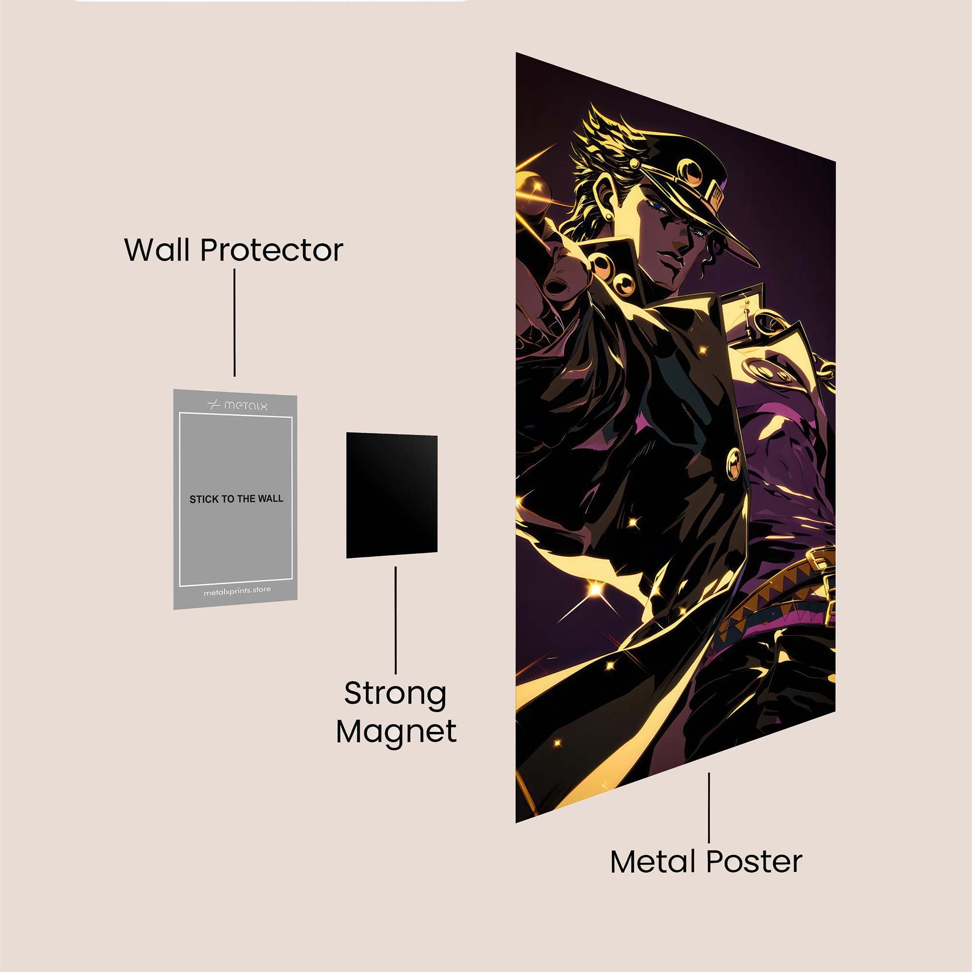 Jotaro Resolute Safe Wall Magnetic / M