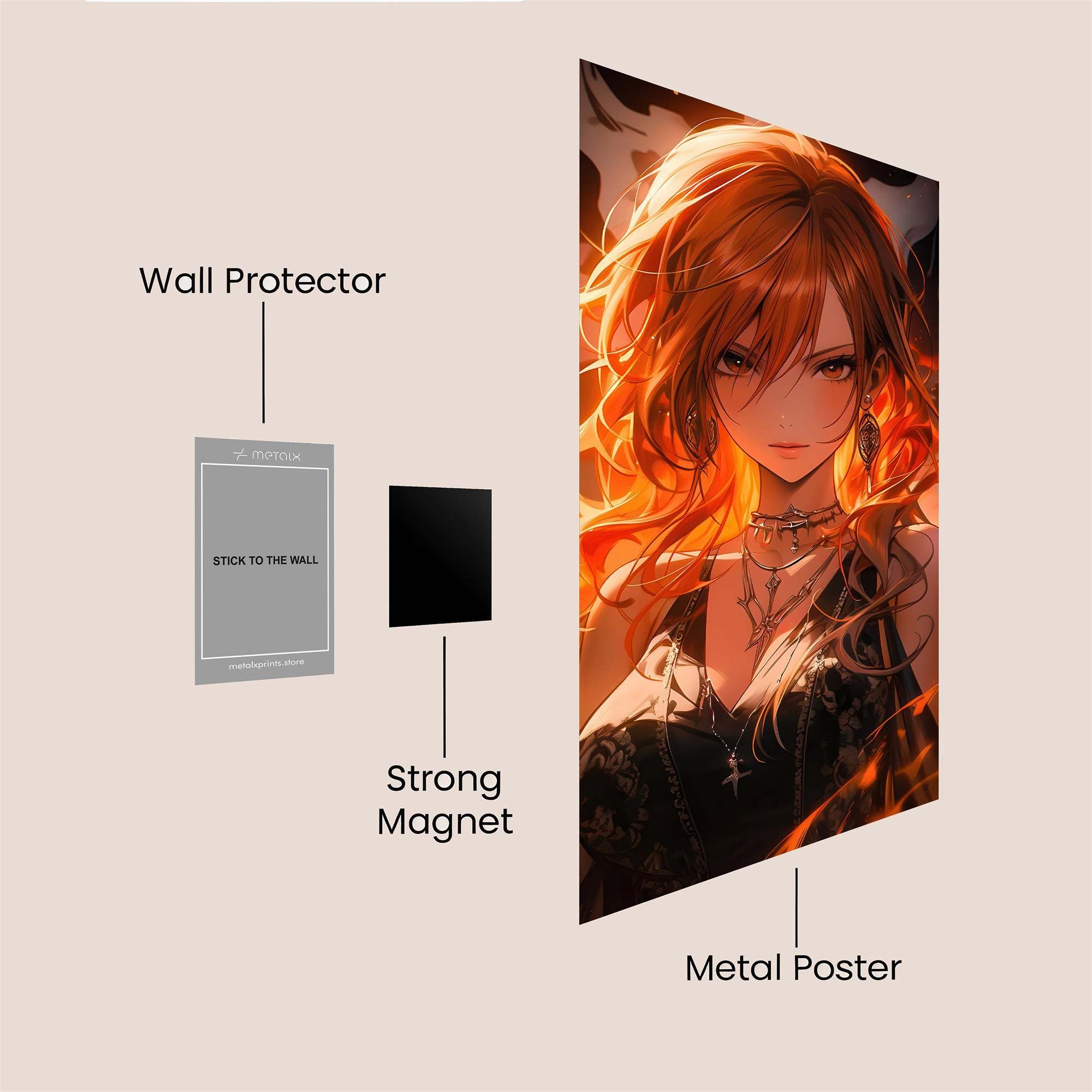 Flame Enigma Safe Wall Magnetic / M