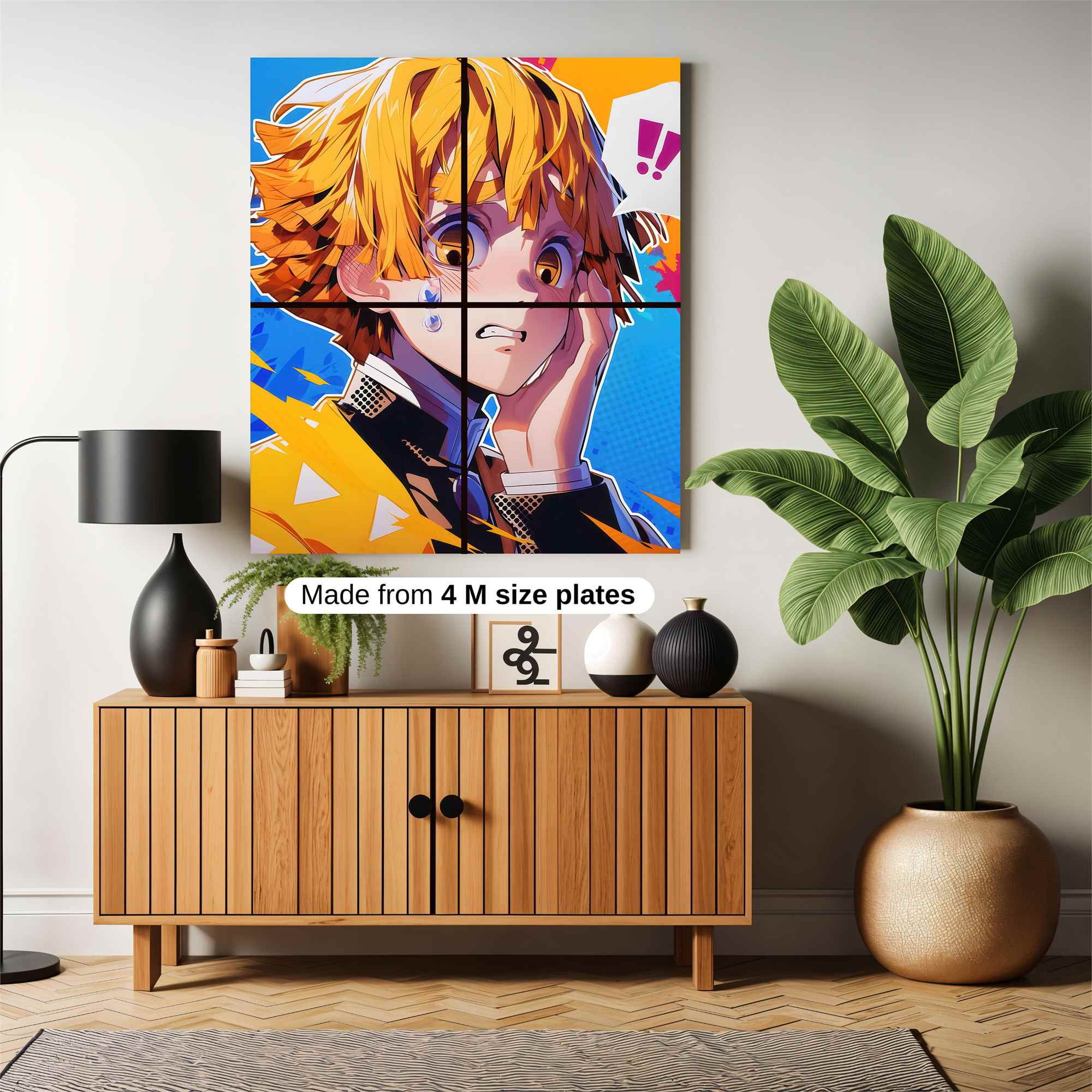 Zenitsu Flustered Safe Wall Magnetic / M