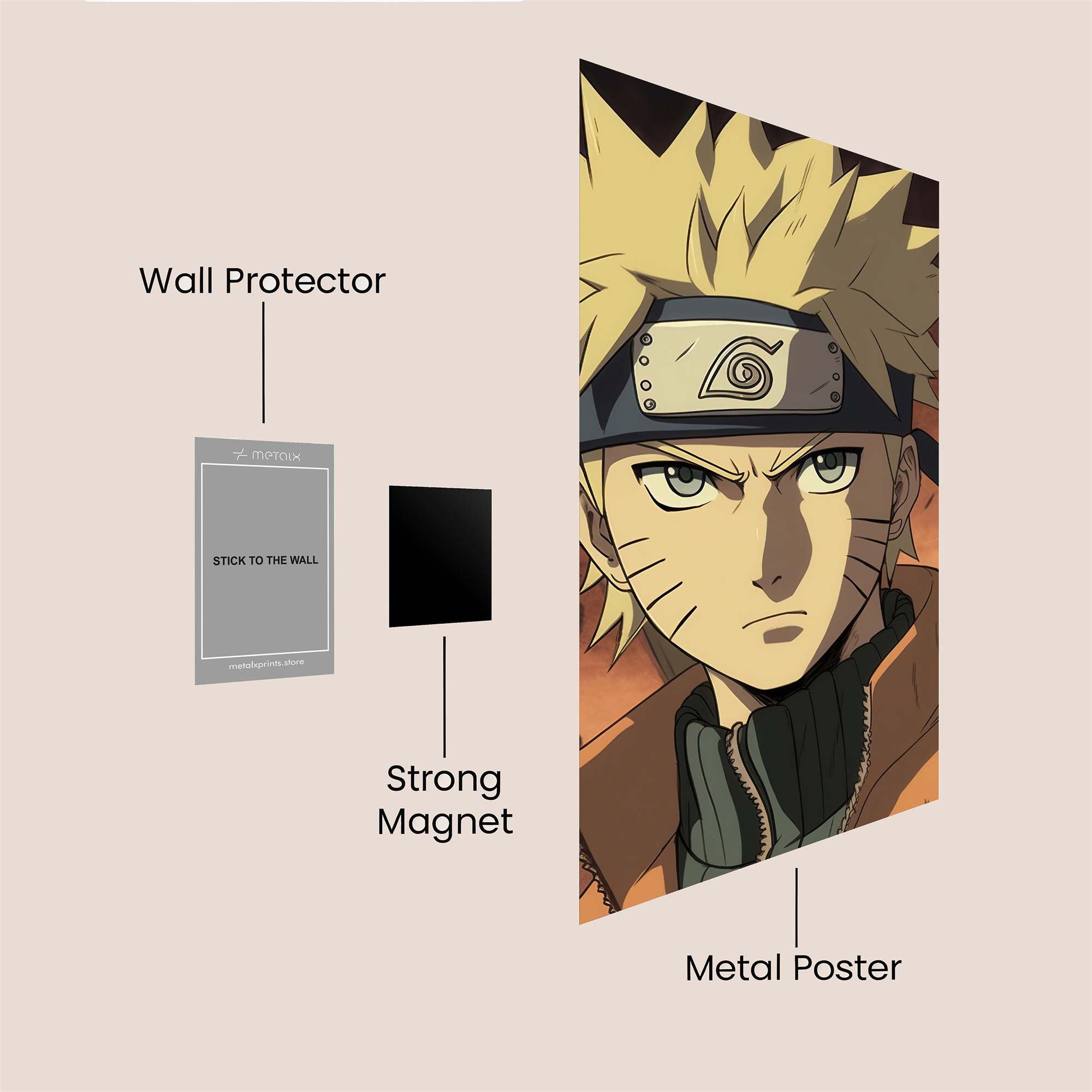 Naruto Resolute Safe Wall Magnetic / M