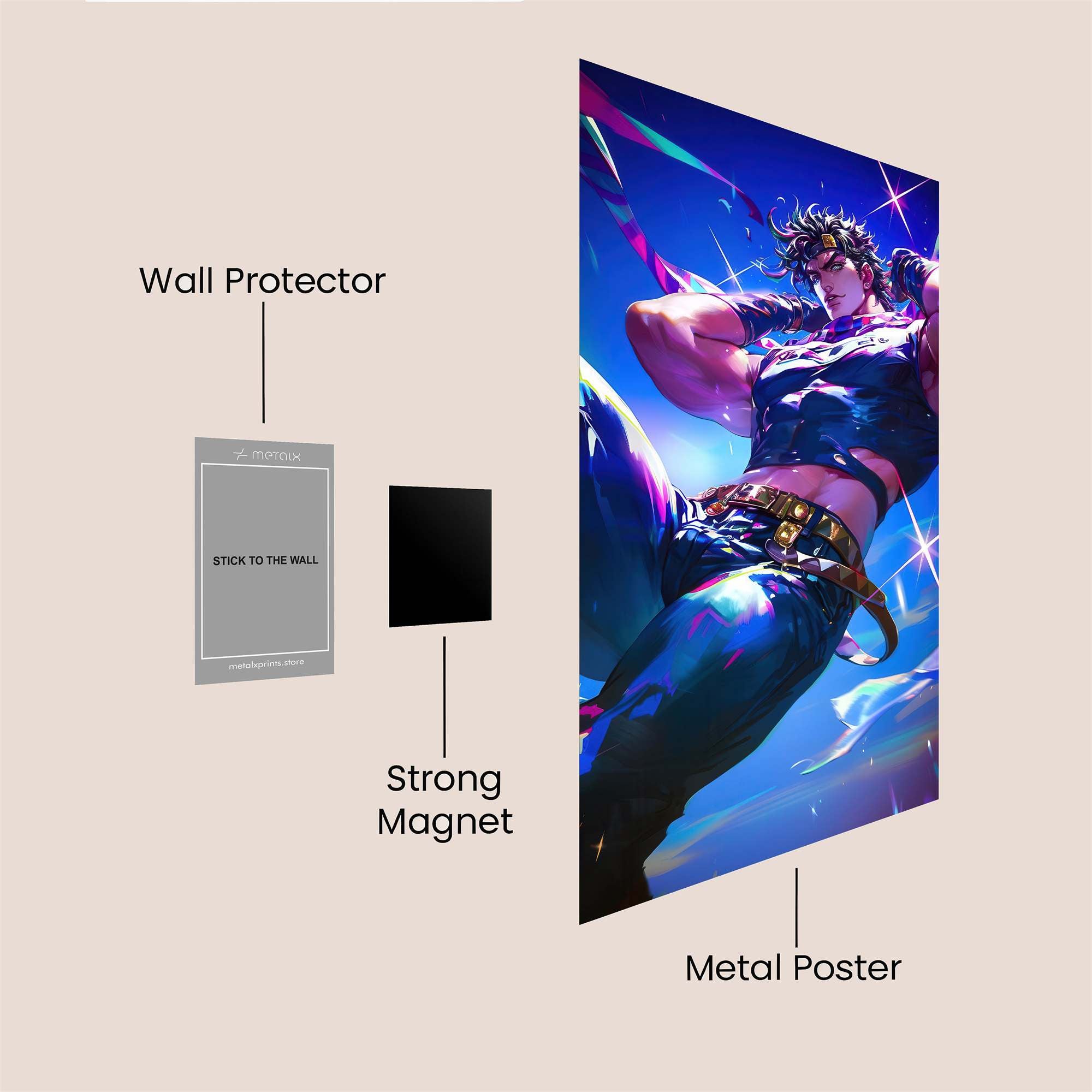 Jotaro Radiant Safe Wall Magnetic / M
