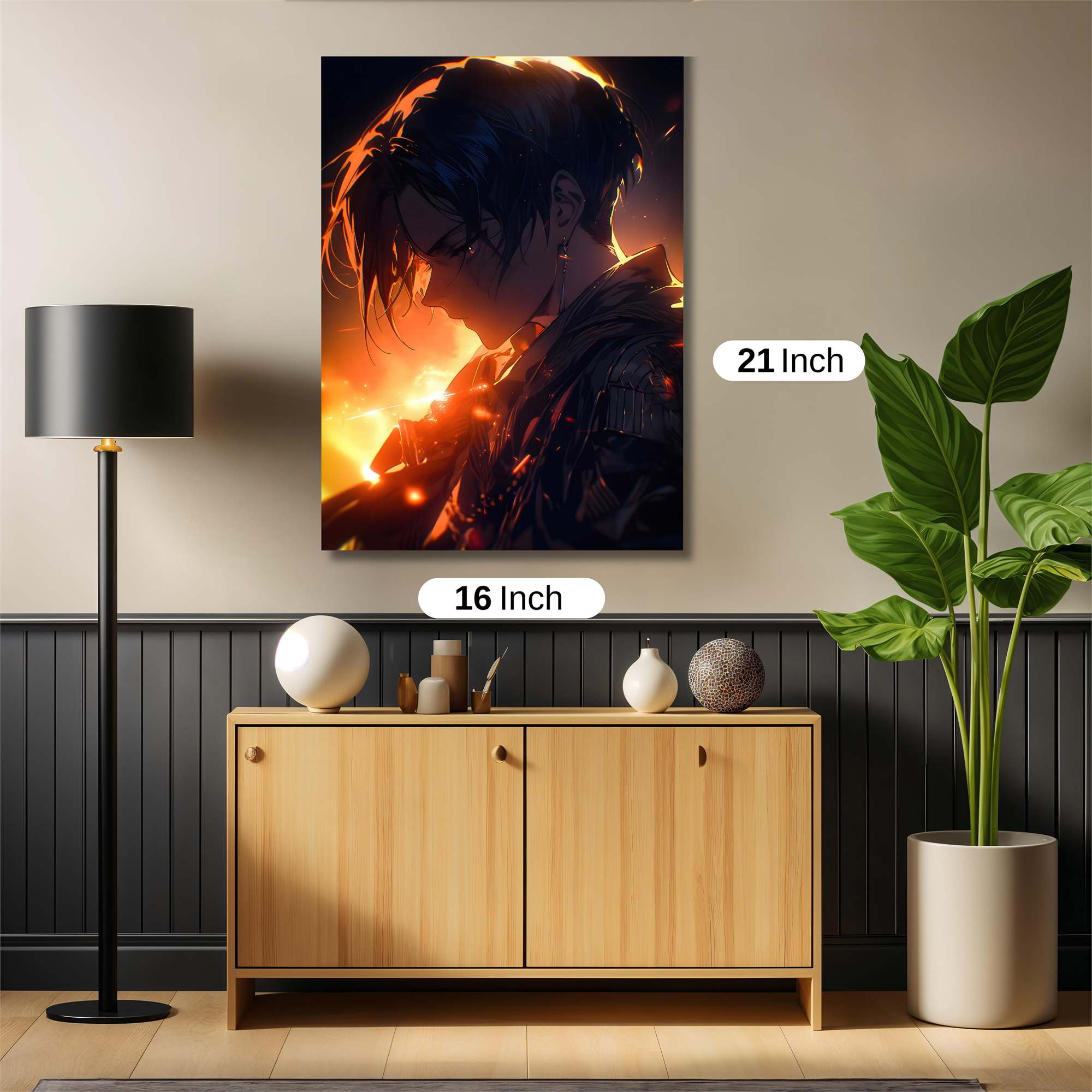 Blaze Warrior Safe Wall Magnetic / M