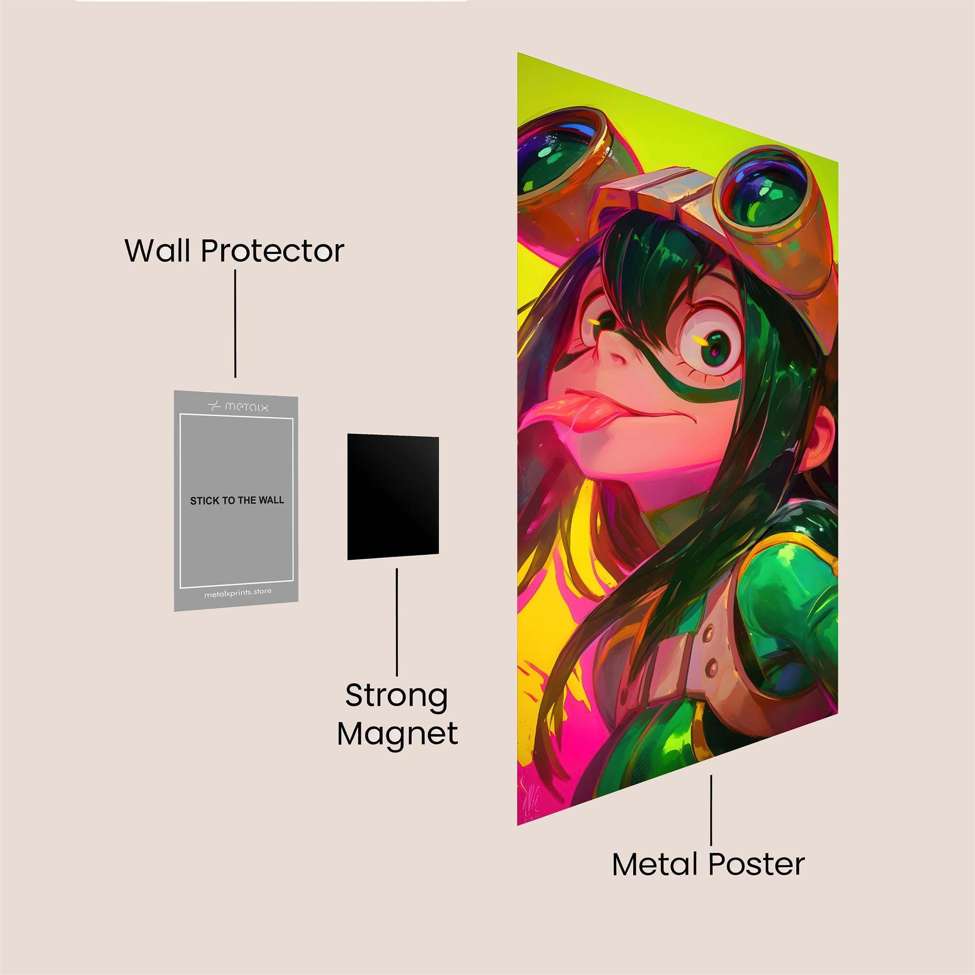 Tsuyu Playful Safe Wall Magnetic / M