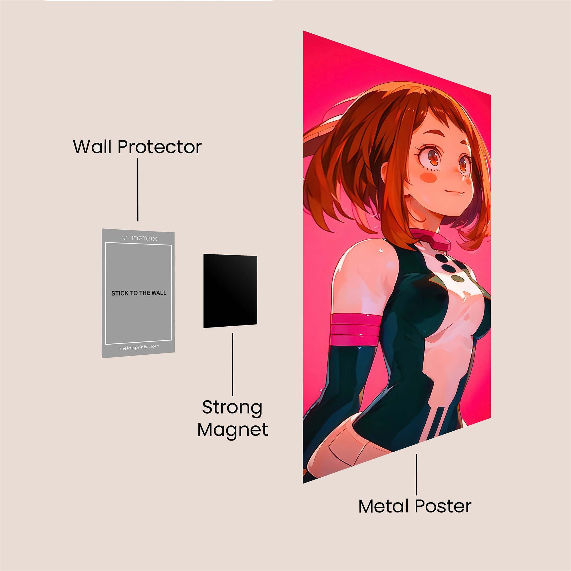 Ochaco Joyful Safe Wall Magnetic / M