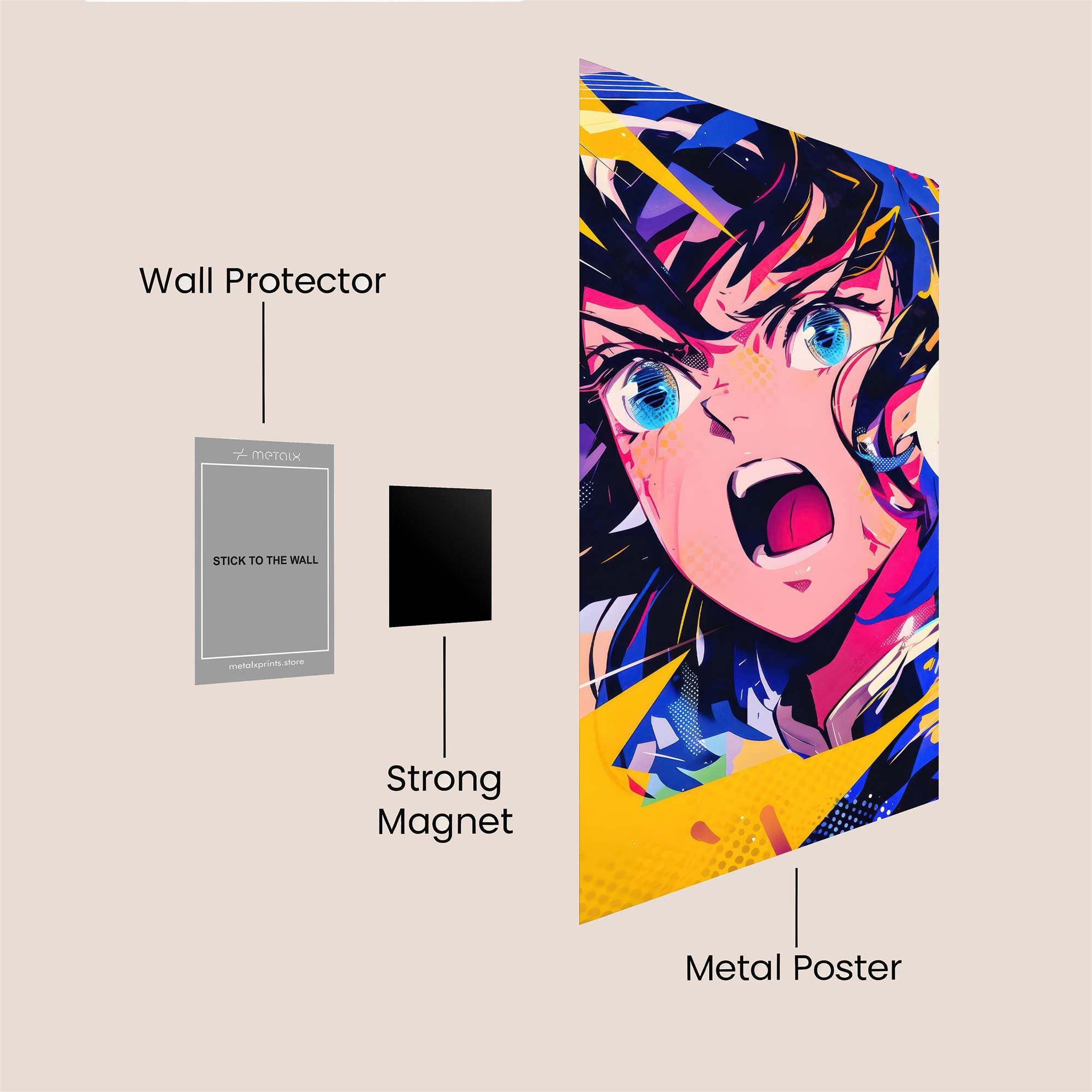 Usagi Shock Safe Wall Magnetic / M