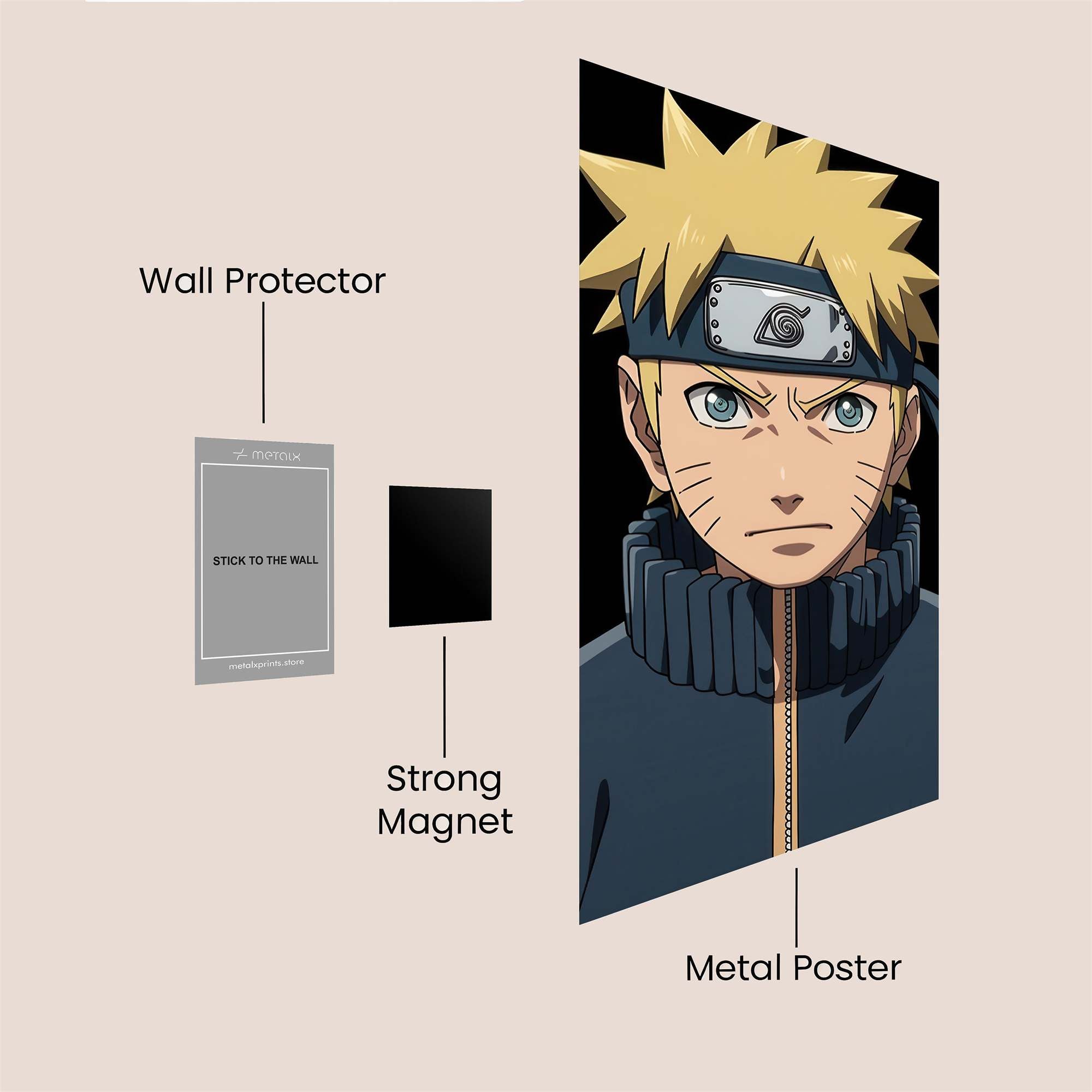 Naruto Focused Safe Wall Magnetic / M