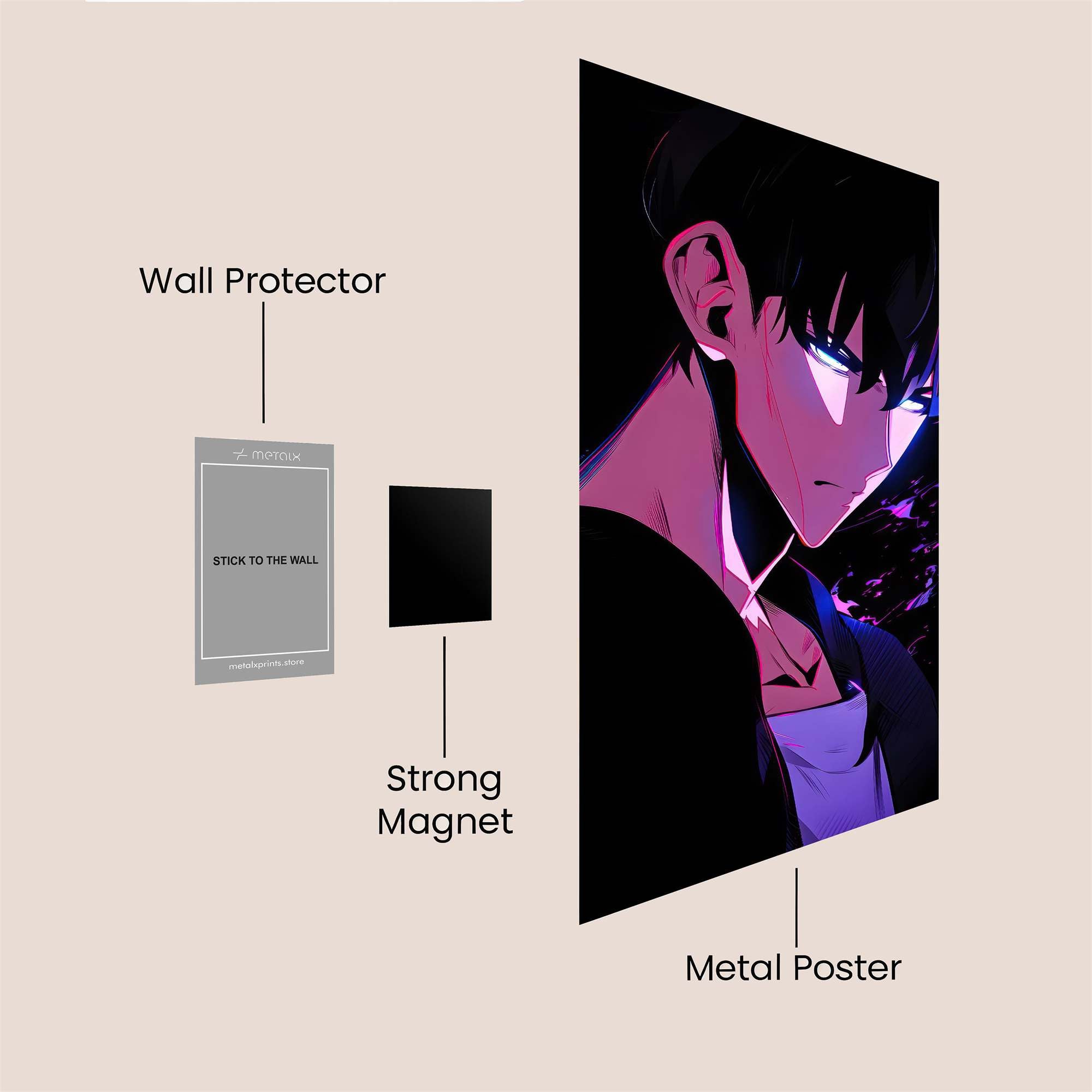 Sasuke Sombre Safe Wall Magnetic / M
