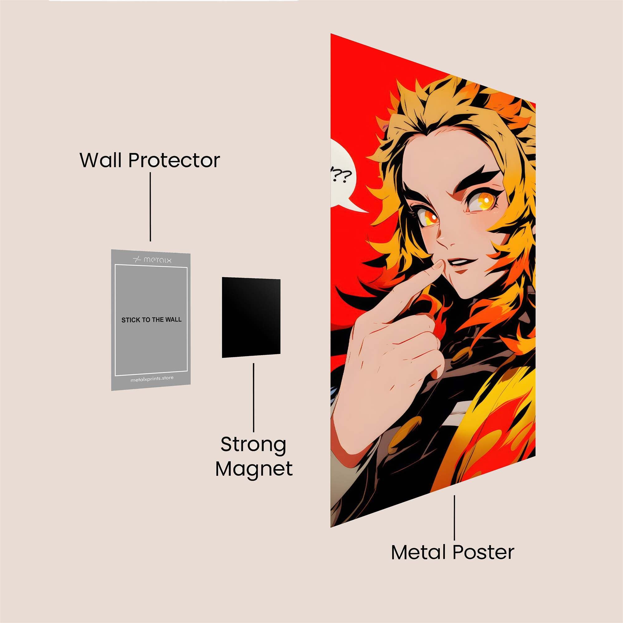 Rengoku Intrigue Safe Wall Magnetic / M