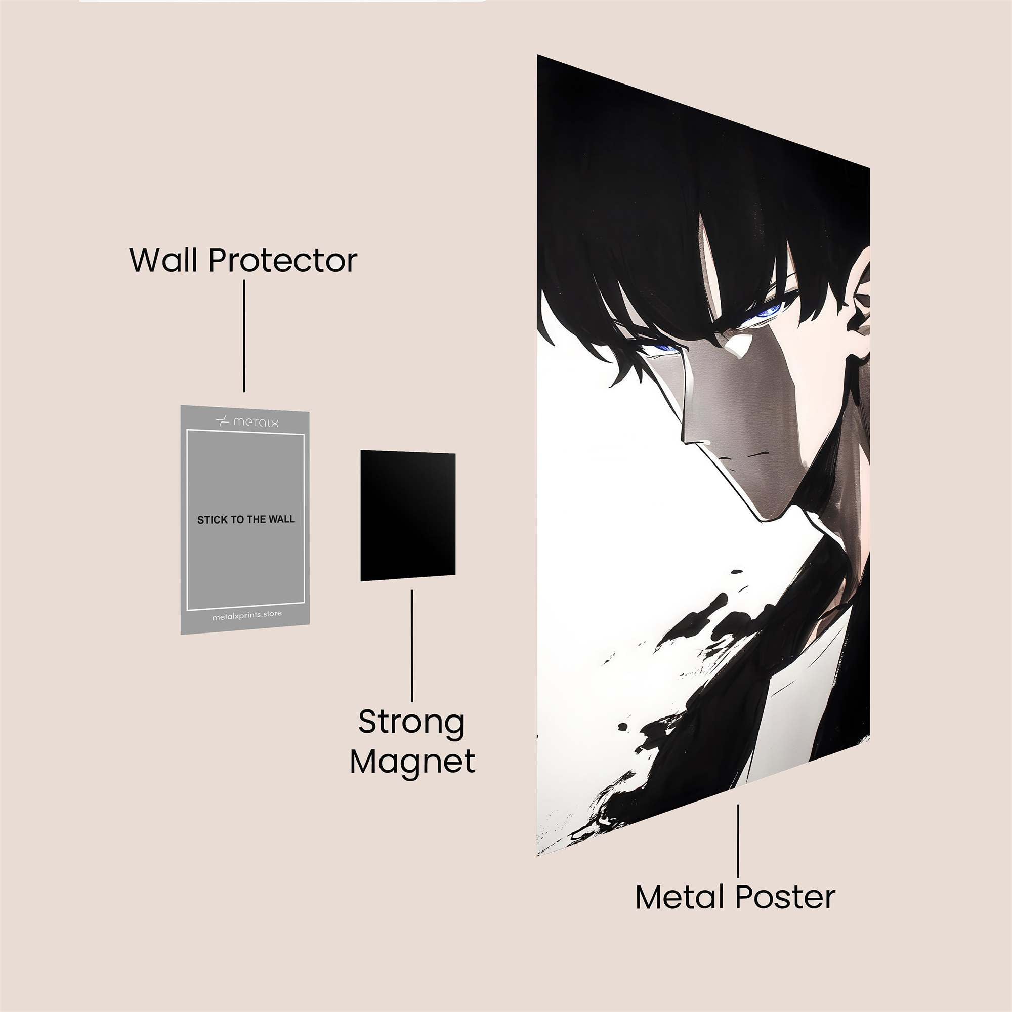 Sasuke Sombre Safe Wall Magnetic / M