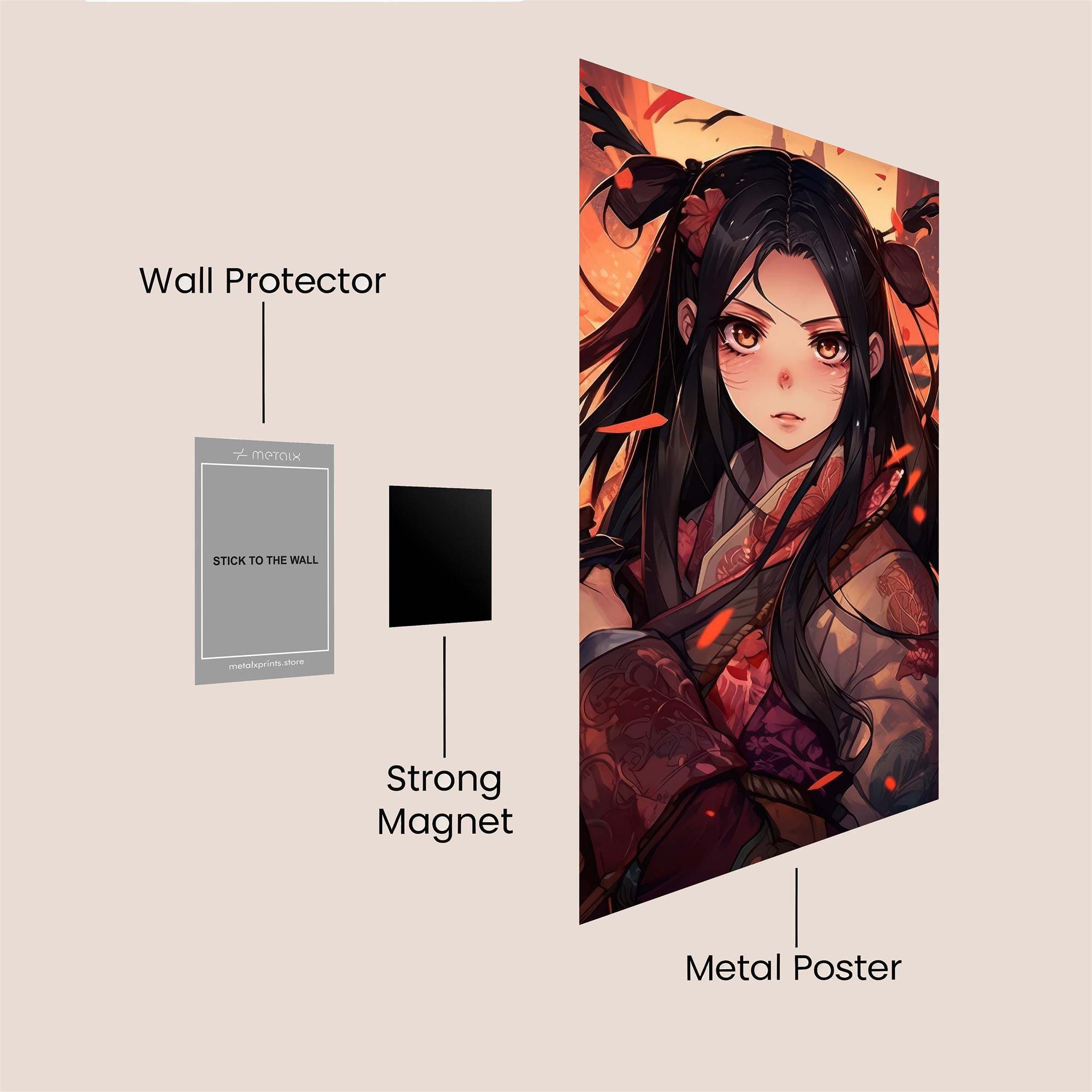 Samurai Serenity Safe Wall Magnetic / M