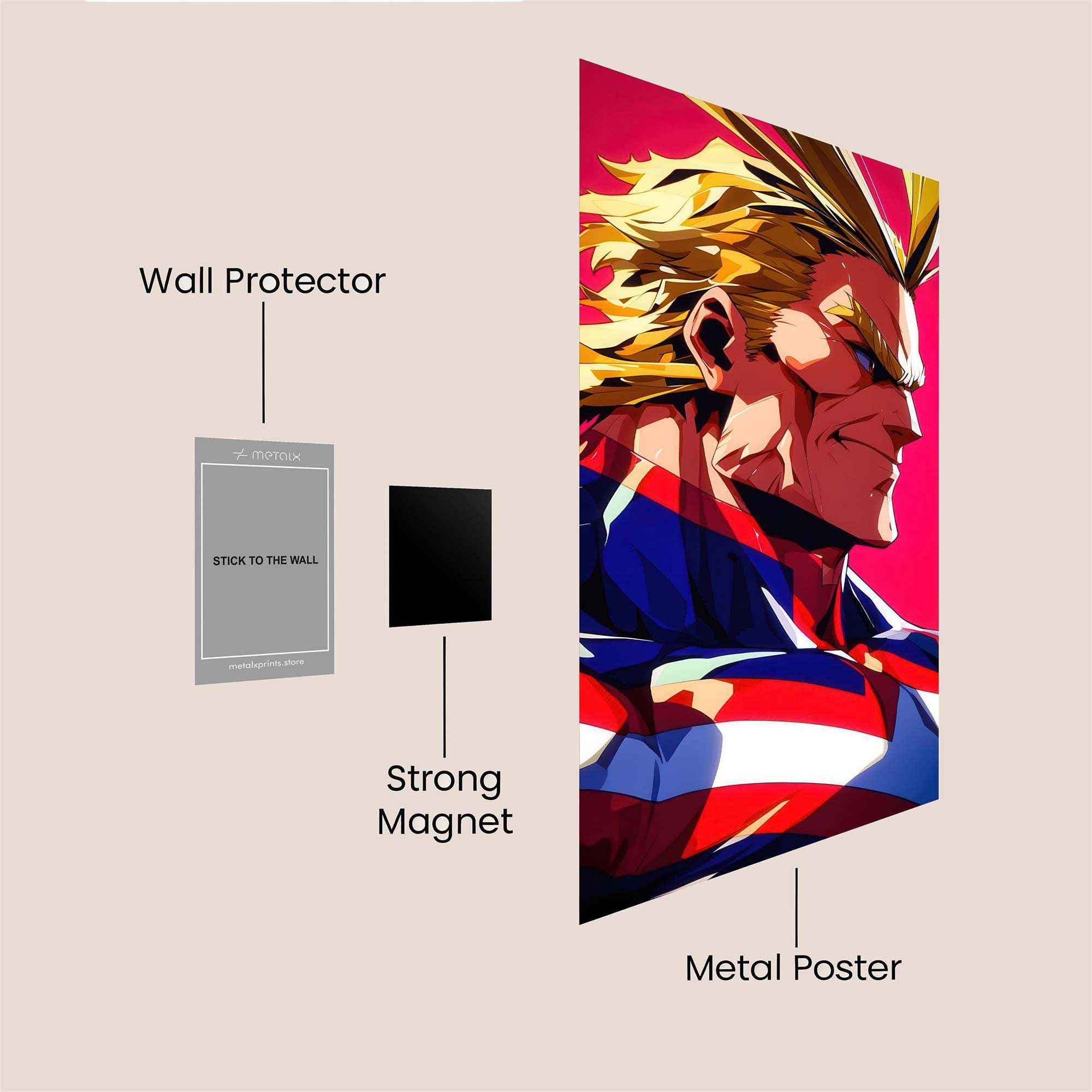 AllMight Heroic Safe Wall Magnetic / M