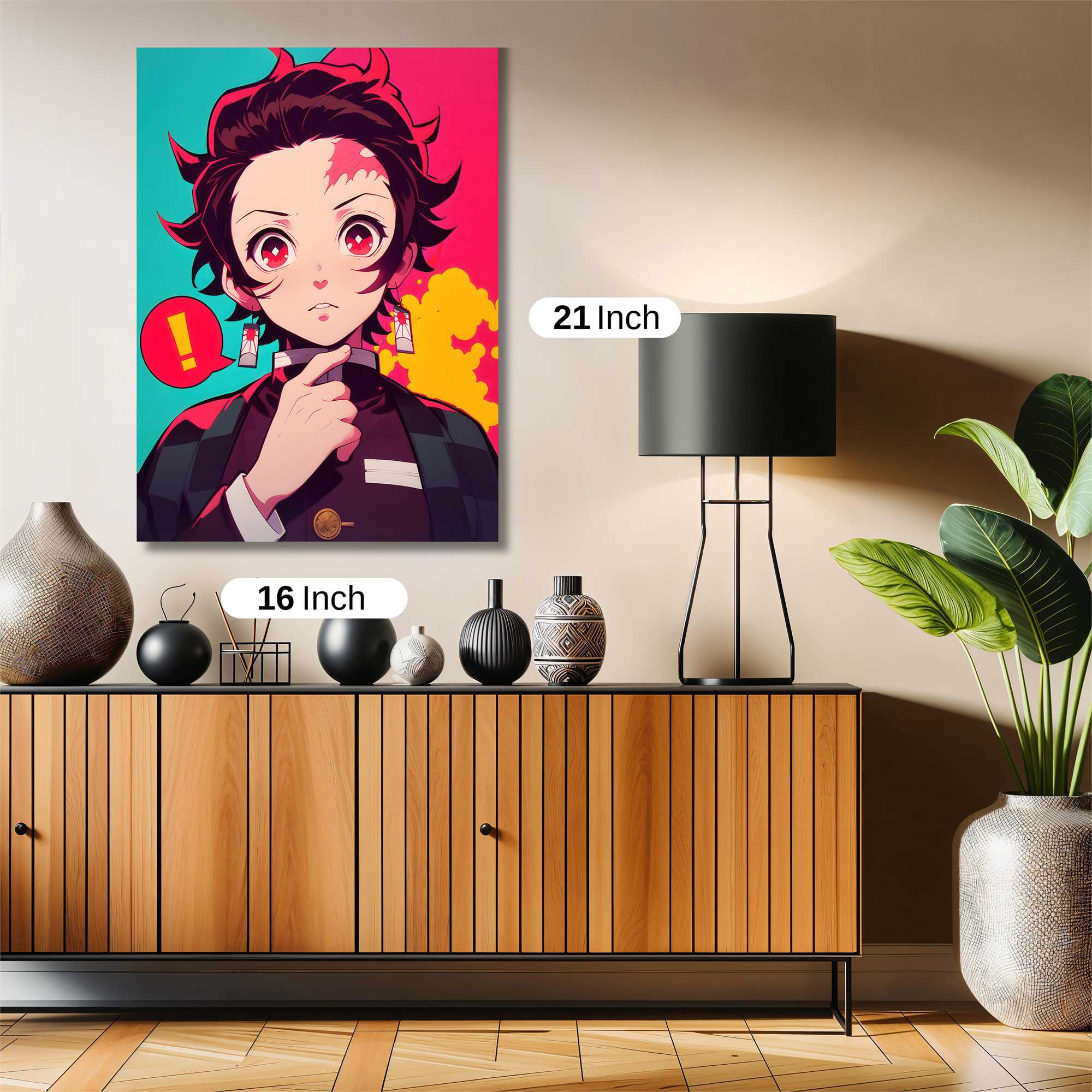 Tanjiro Pensive Safe Wall Magnetic / M