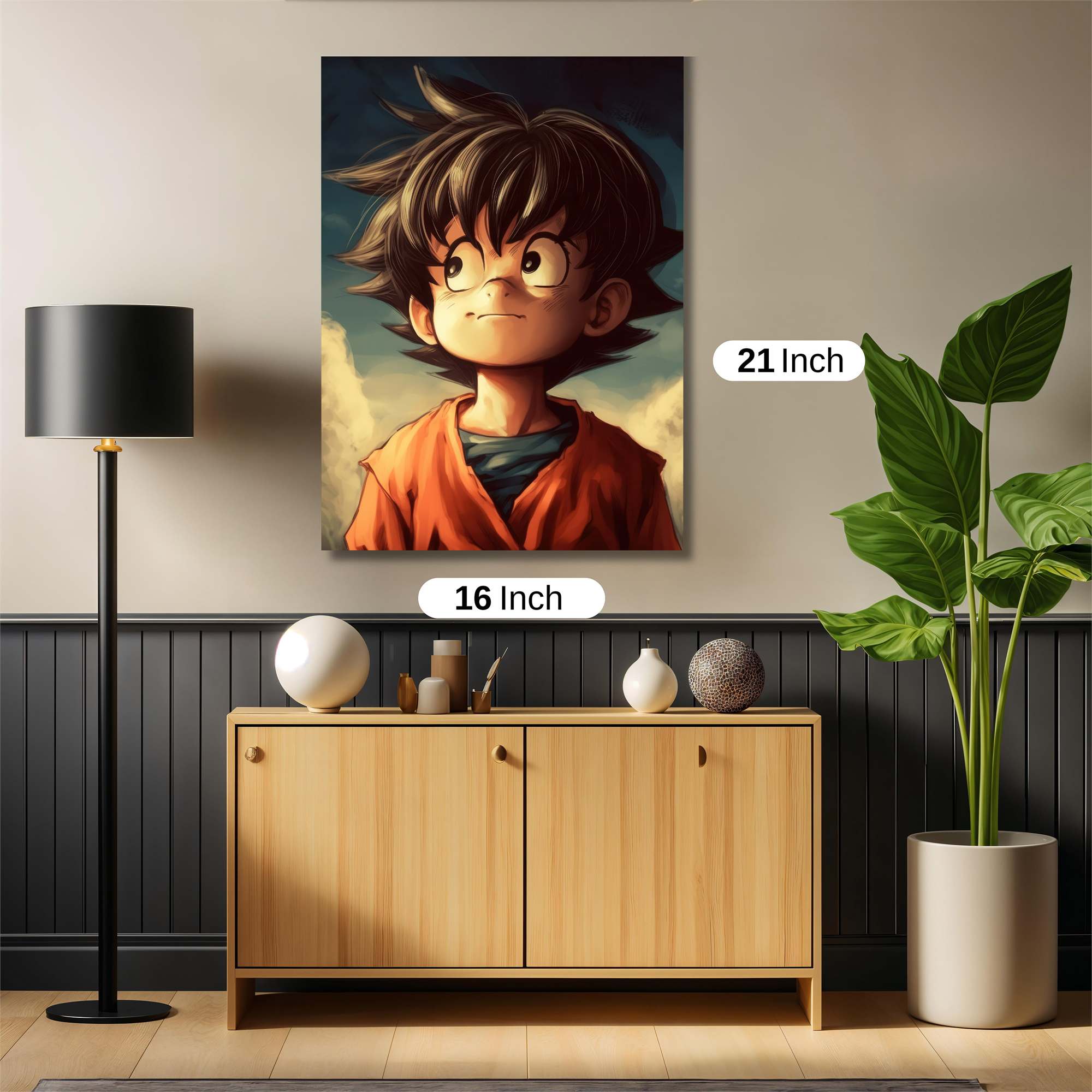 Goku Pensive Safe Wall Magnetic / M