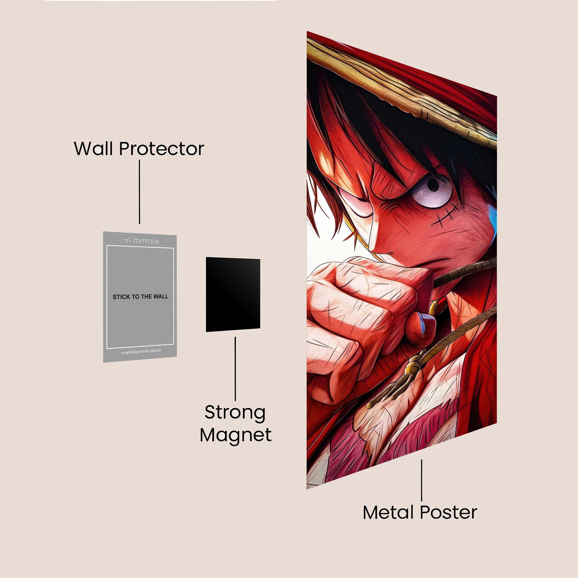 Luffy Defiant Safe Wall Magnetic / M