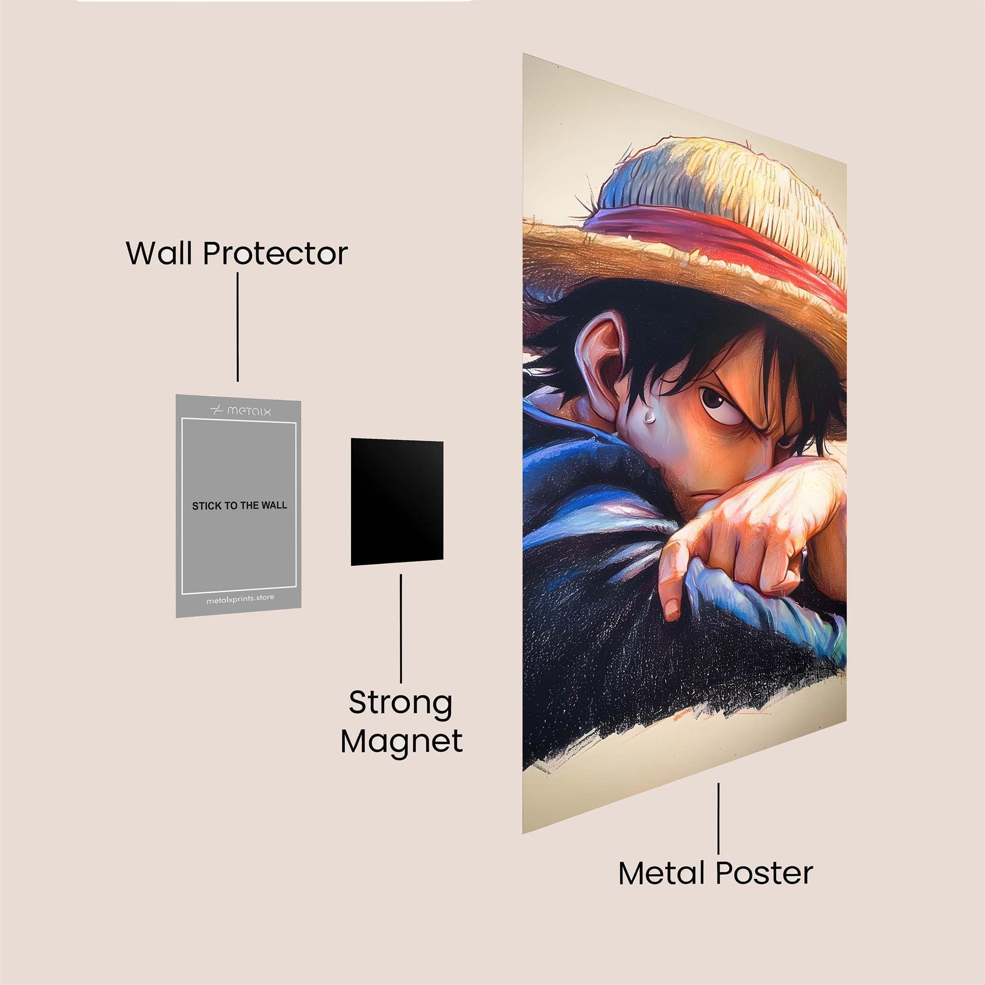 Luffy Intense Safe Wall Magnetic / M