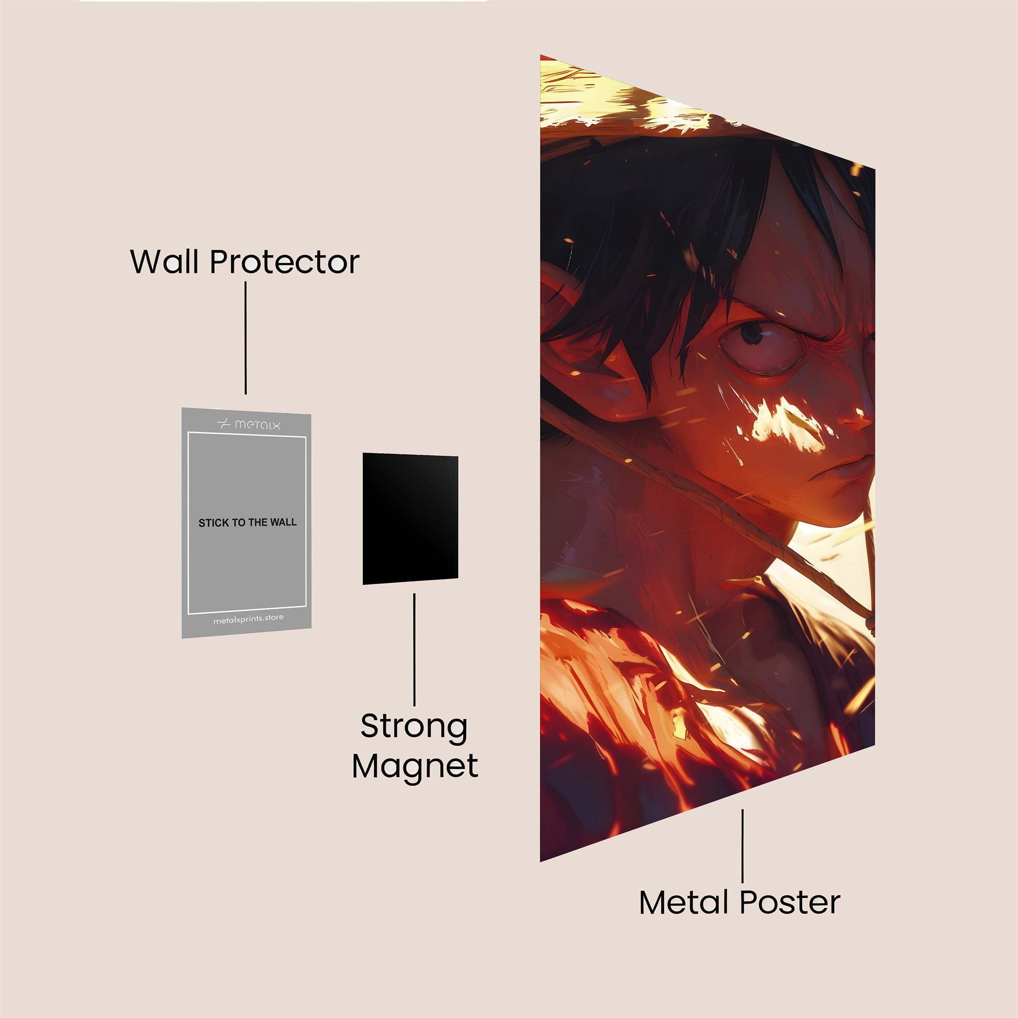 Luffy Intense Safe Wall Magnetic / M