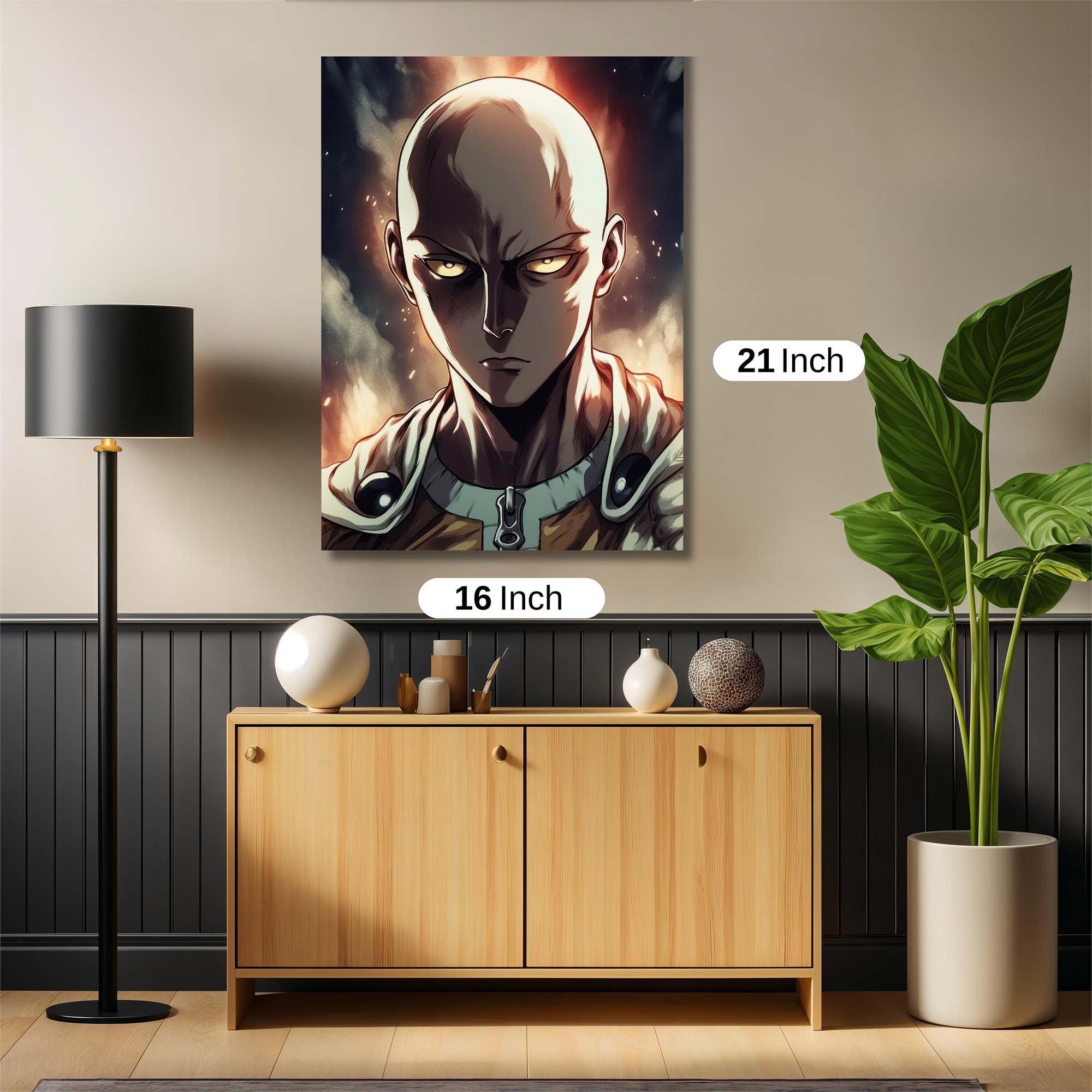 Saitama Fierce Safe Wall Magnetic / M