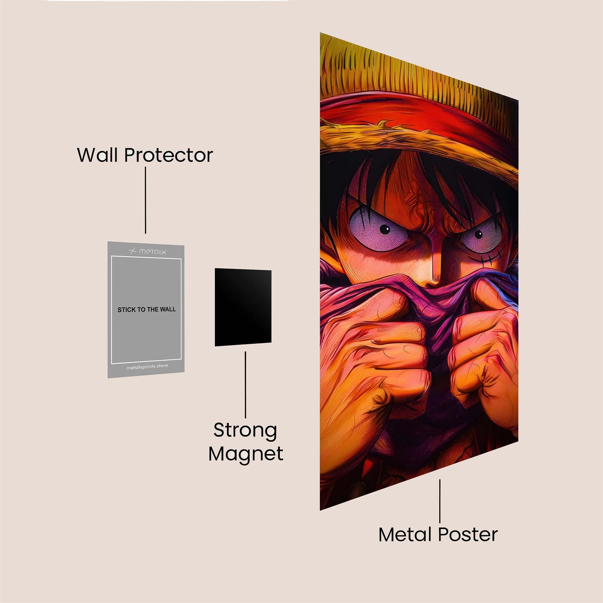 Luffy Intense Safe Wall Magnetic / M