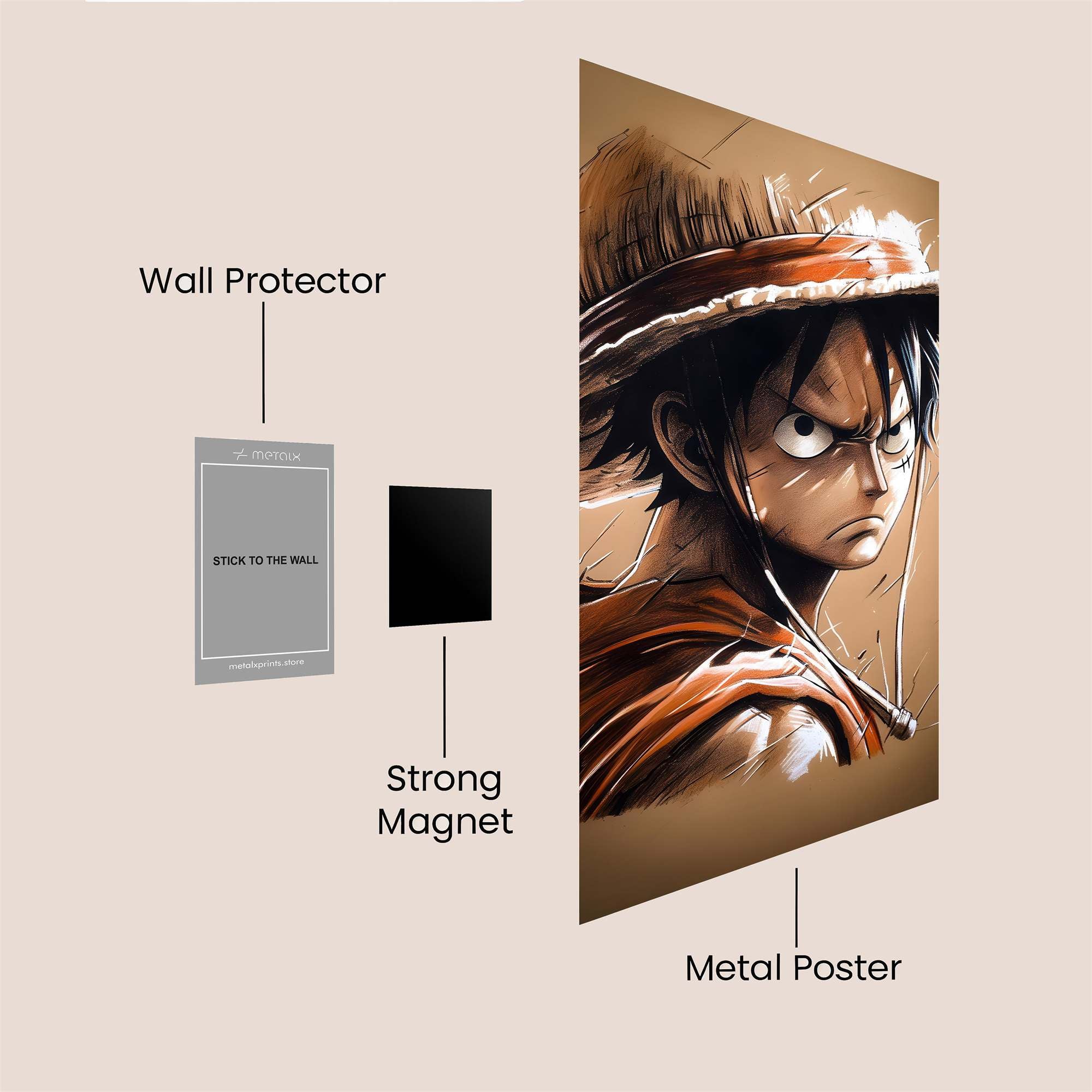 Monkey Determined Safe Wall Magnetic / M