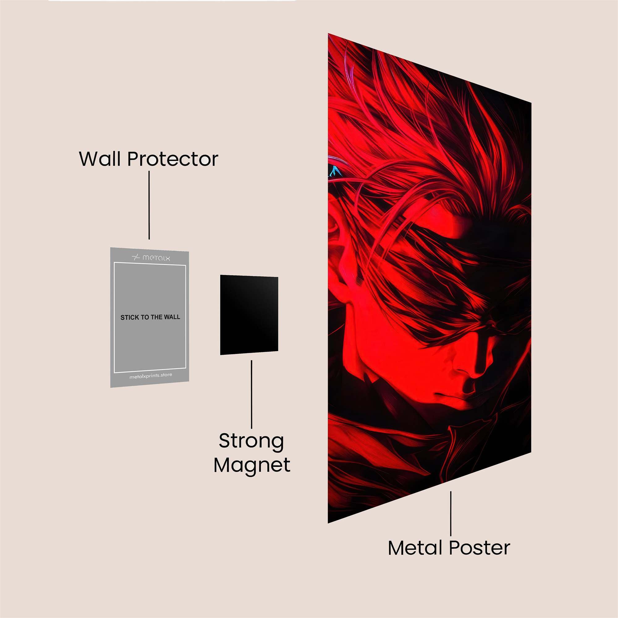 Flame Fury Safe Wall Magnetic / M