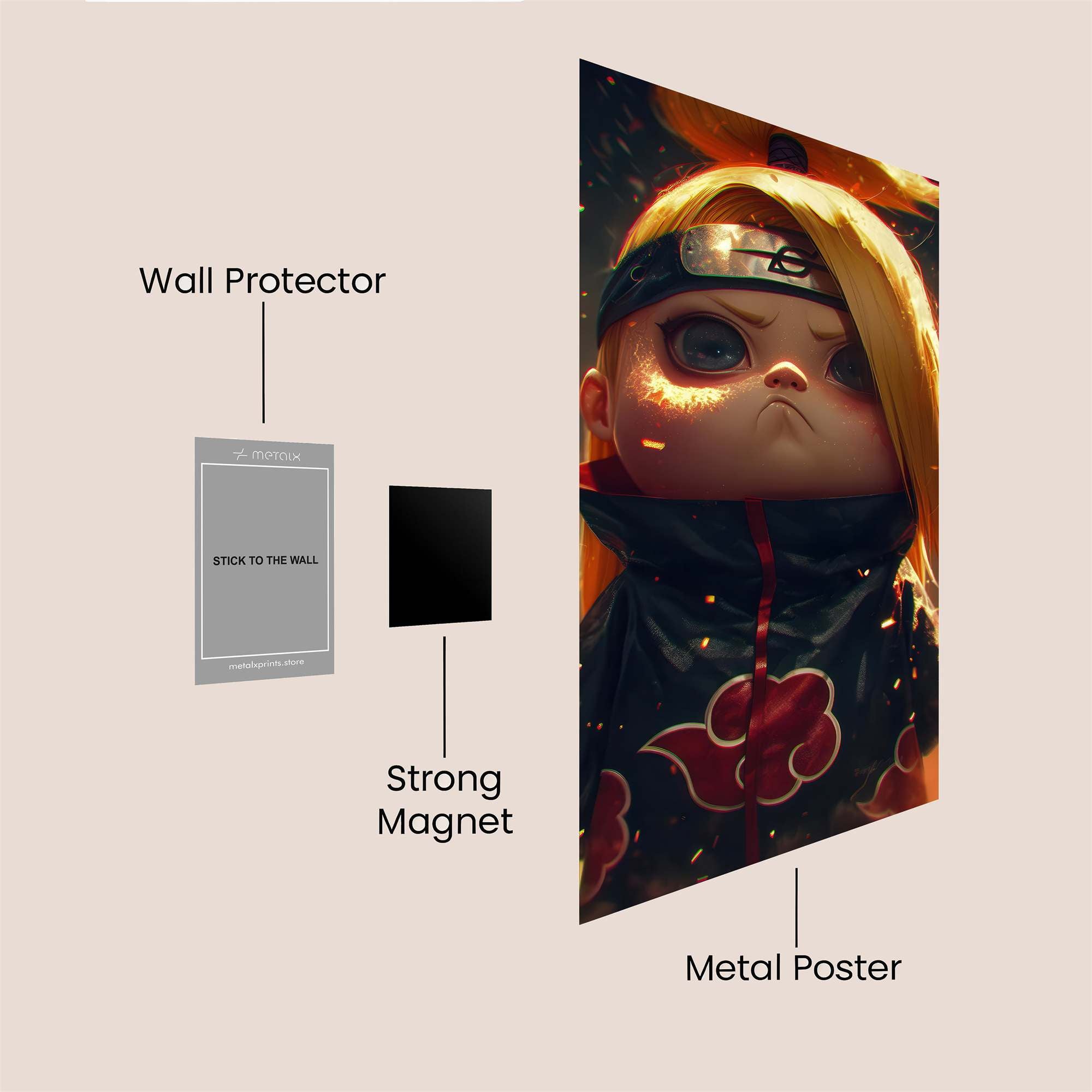 Deidara Determined Safe Wall Magnetic / M