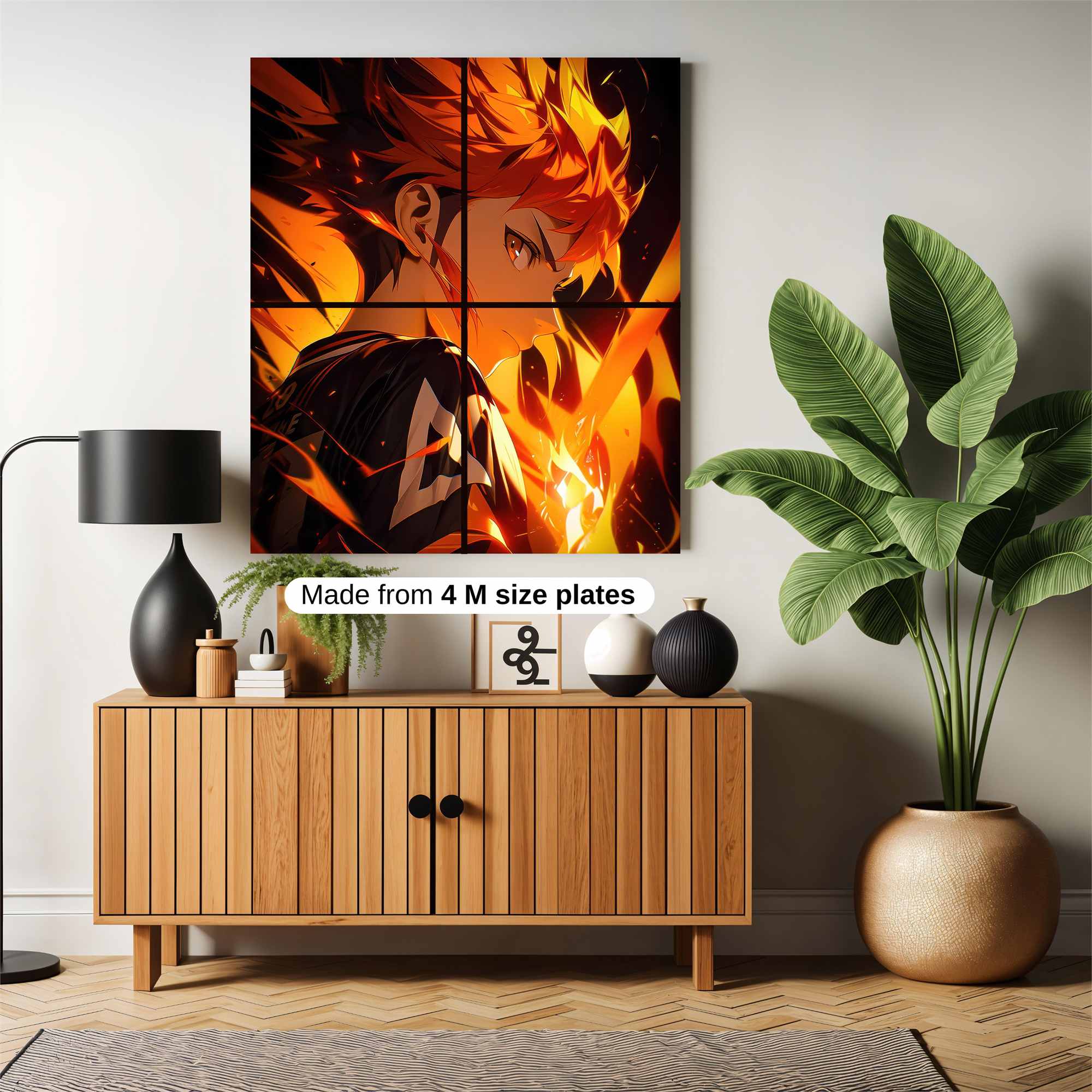 Flame Warrior Safe Wall Magnetic / M