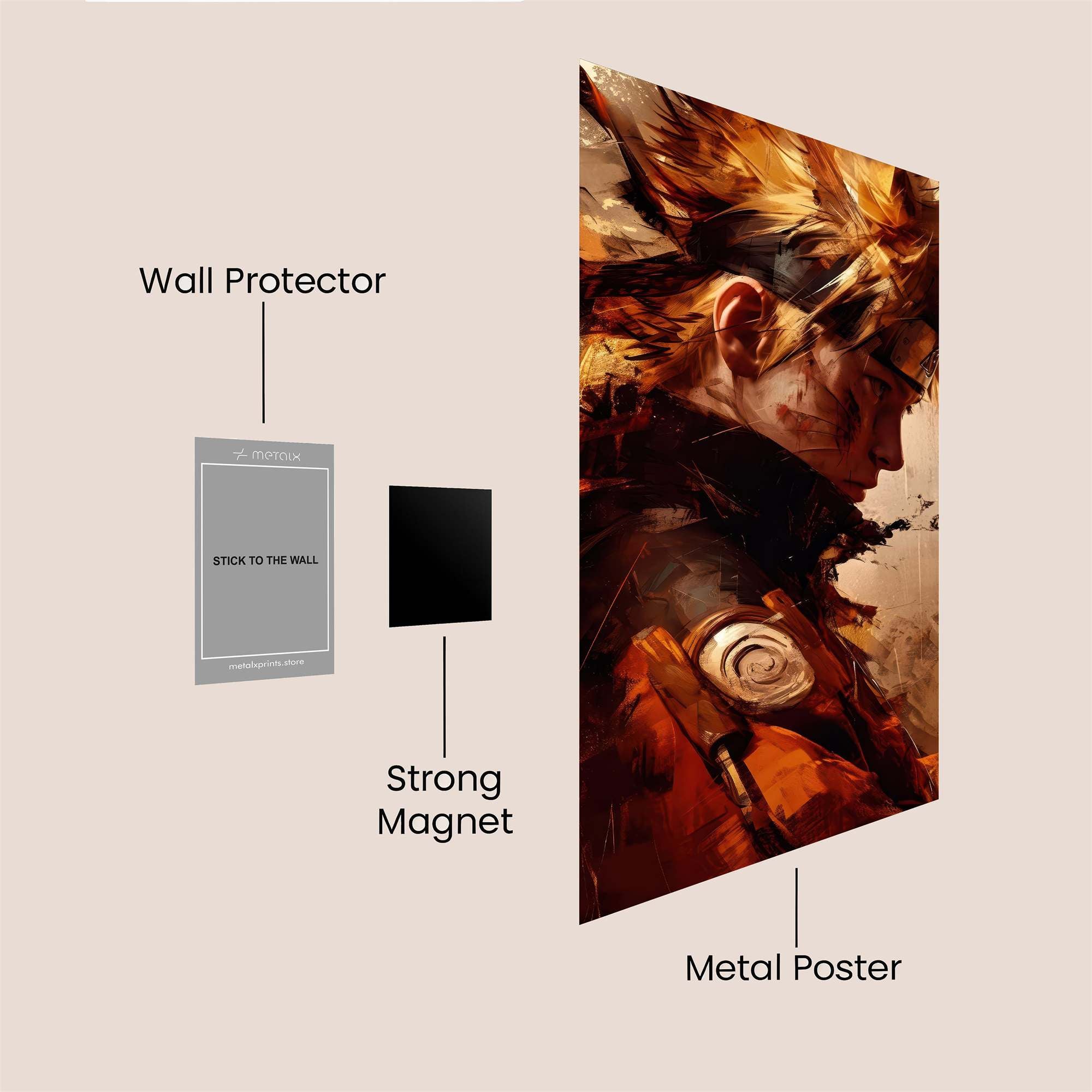 Naruto Resolute Safe Wall Magnetic / M
