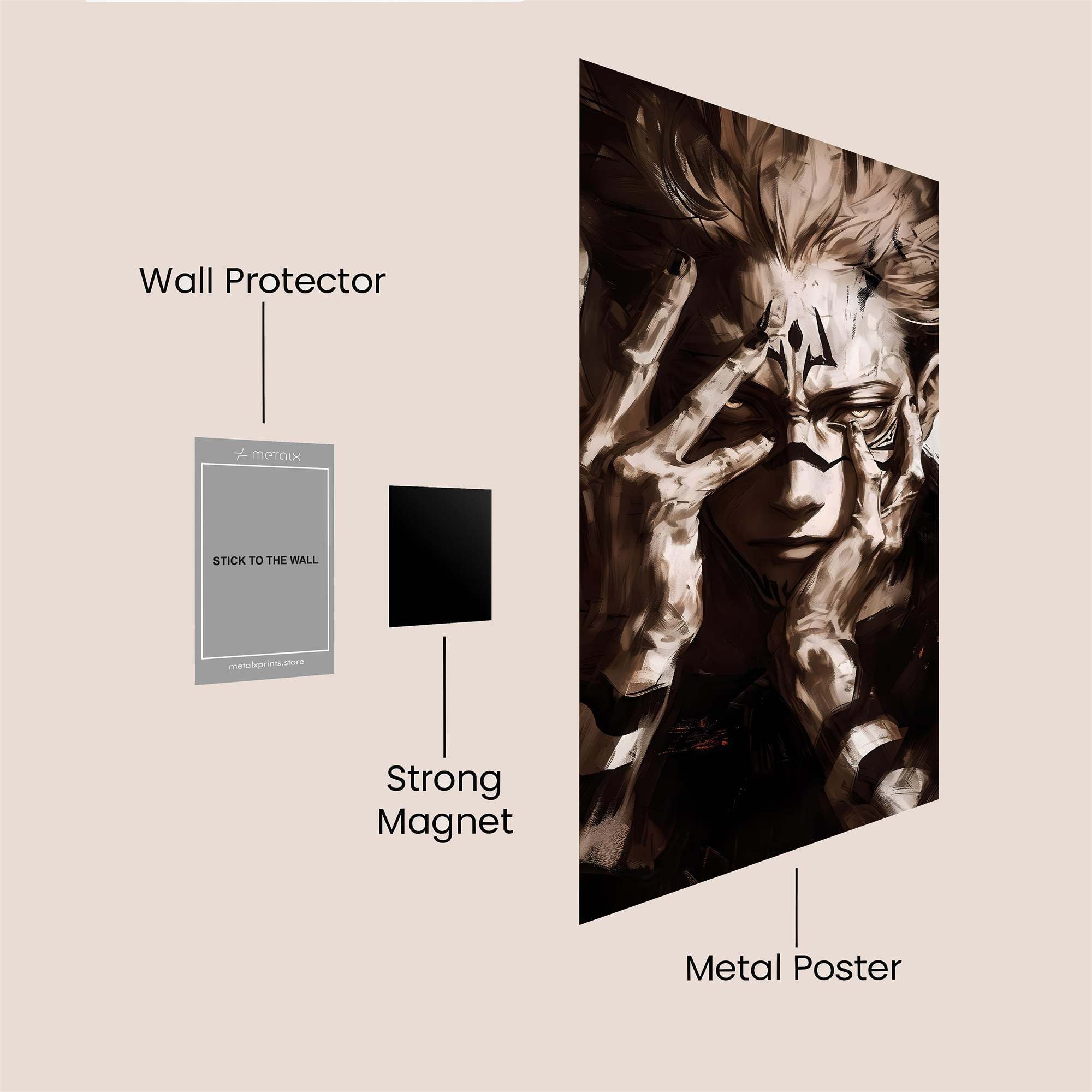 Sukuna Somber Safe Wall Magnetic / M