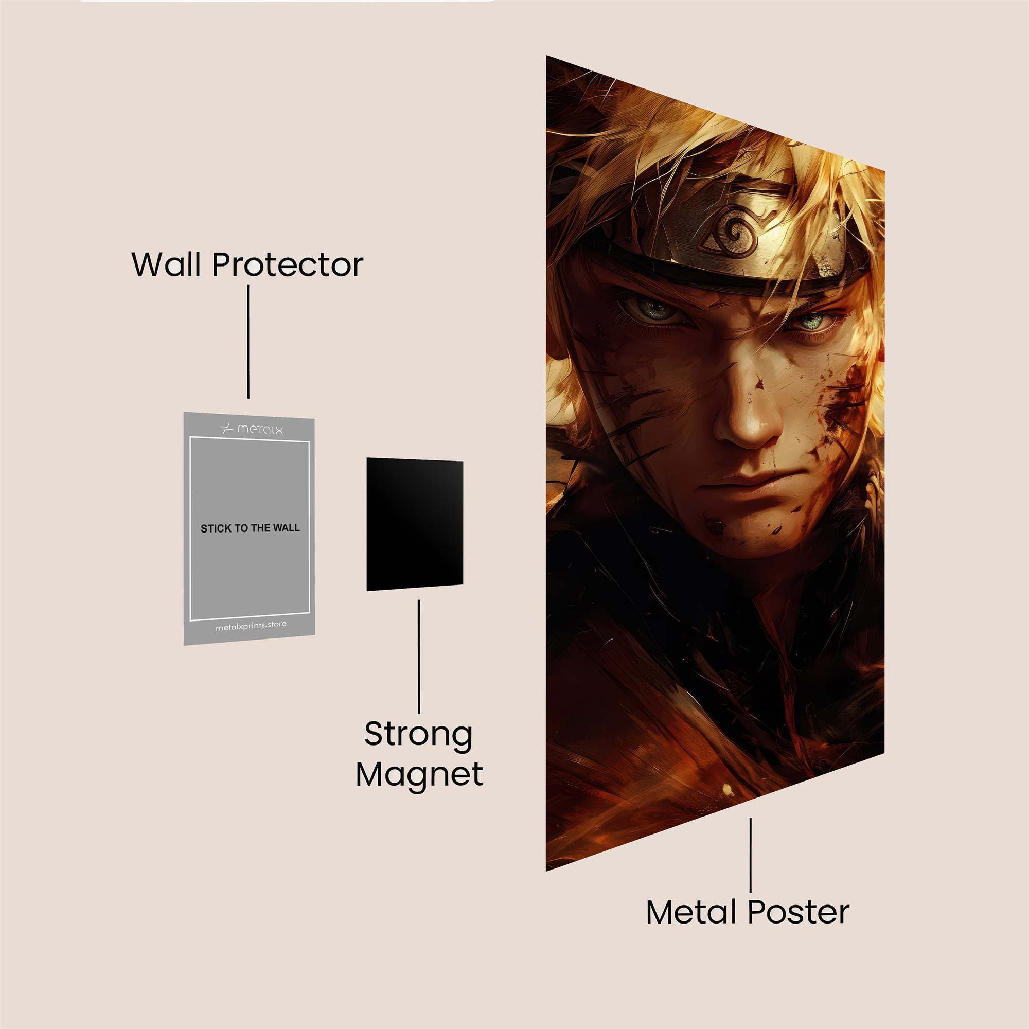 Naruto Defiant Safe Wall Magnetic / M